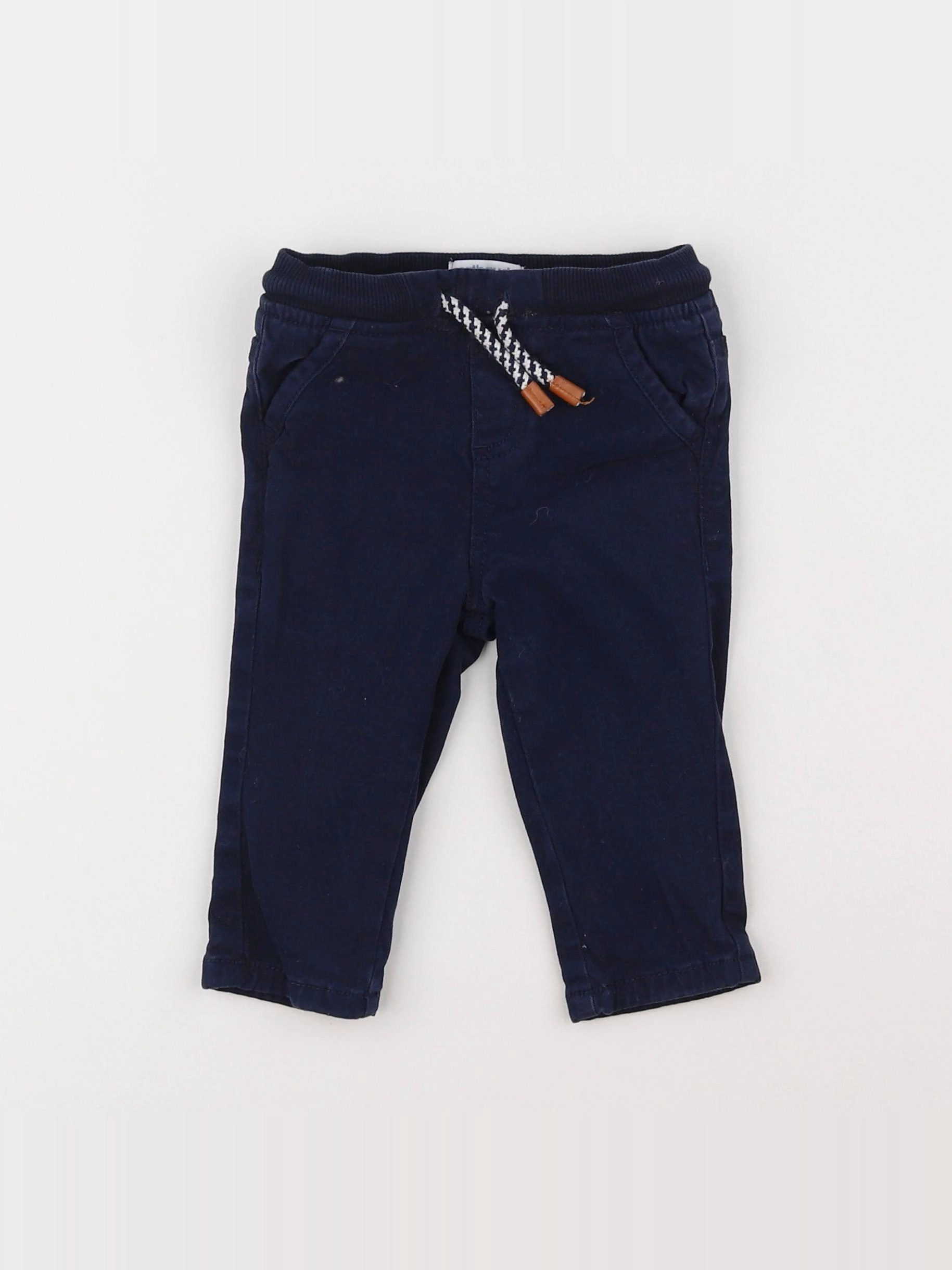 Vertbaudet - pantalon bleu - 9 mois