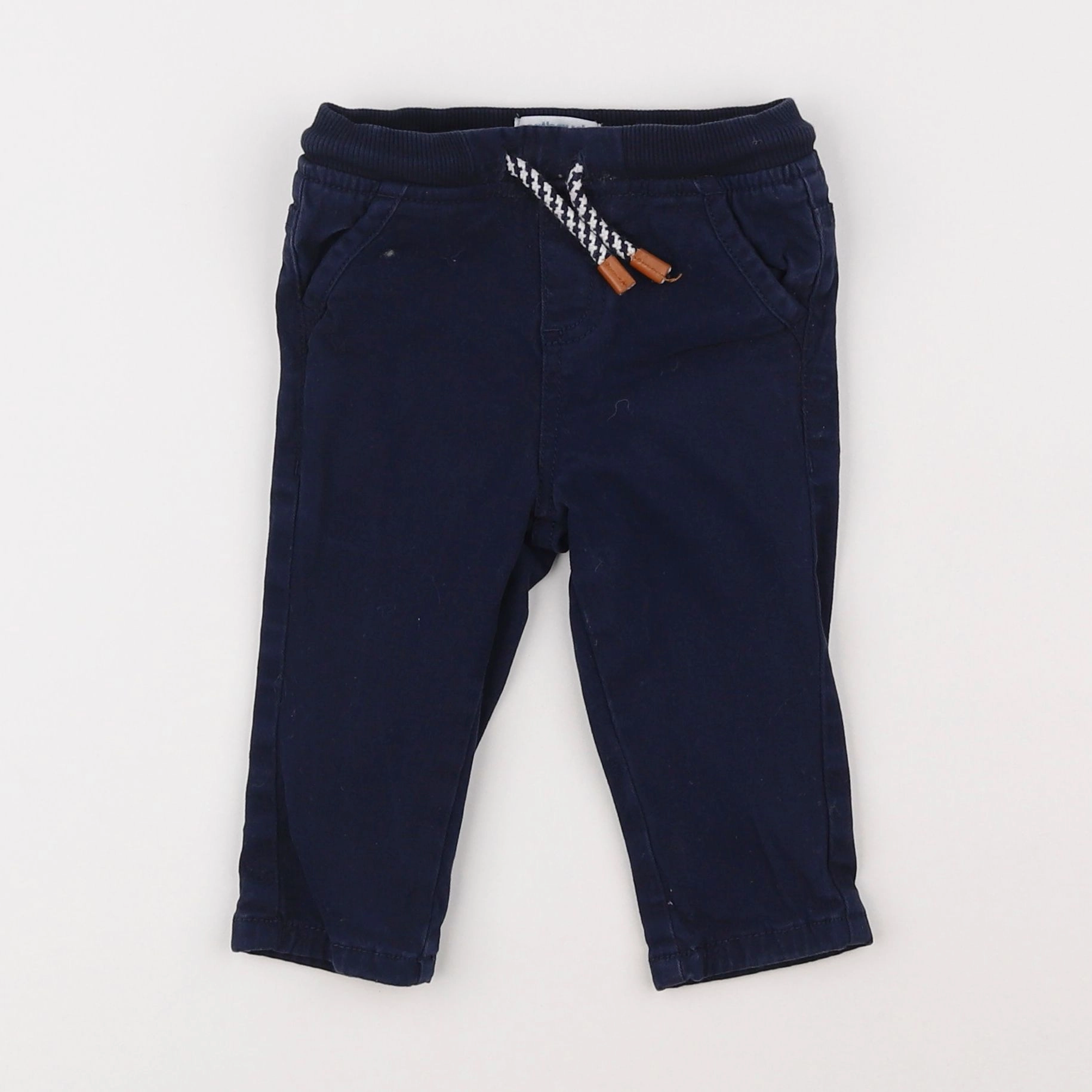 Vertbaudet - pantalon bleu - 9 mois