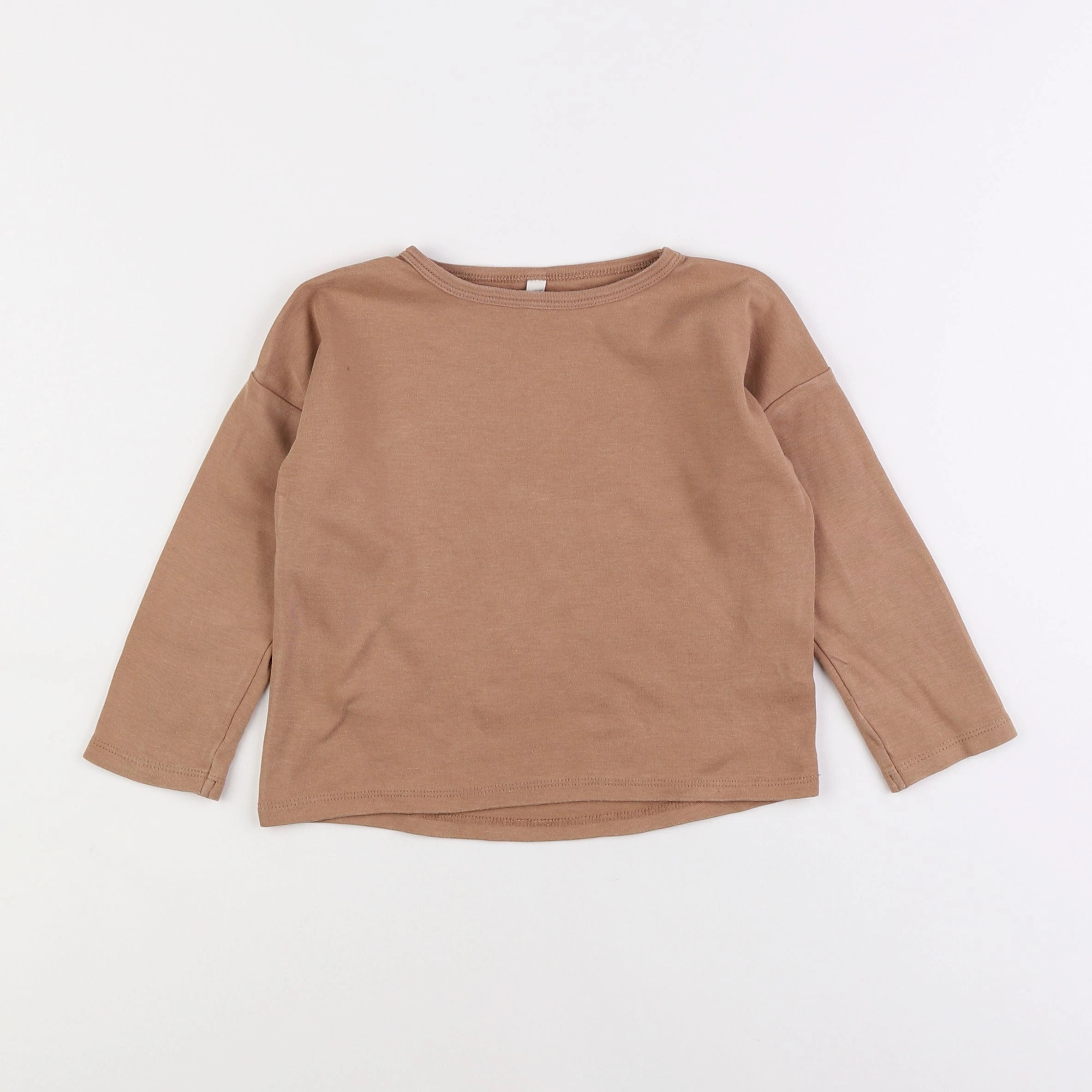 Quincy Mae - tee-shirt marron - 2/3 ans