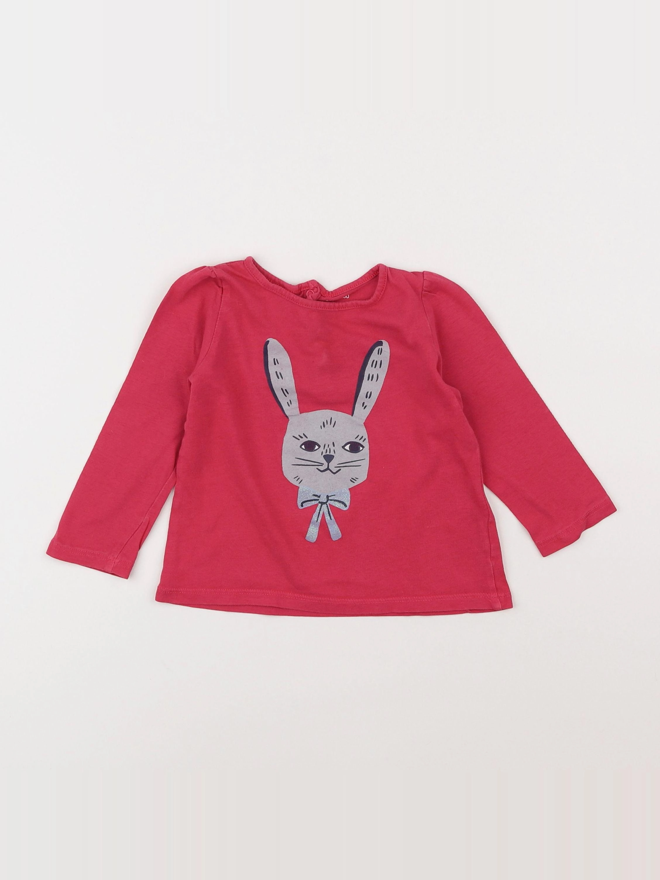 Boutchou - tee-shirt rose - 12 mois