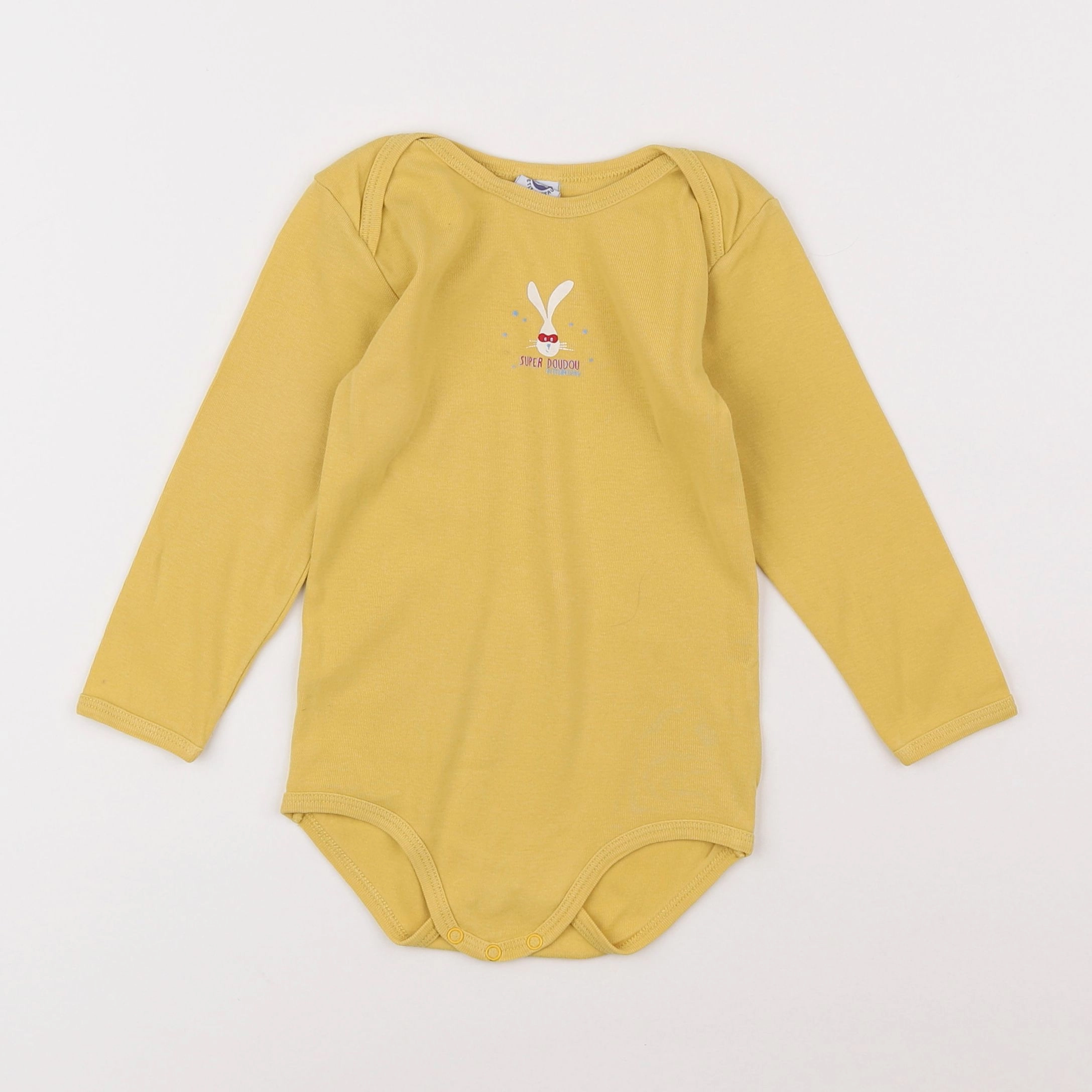 Petit Bateau - body jaune - 2 ans