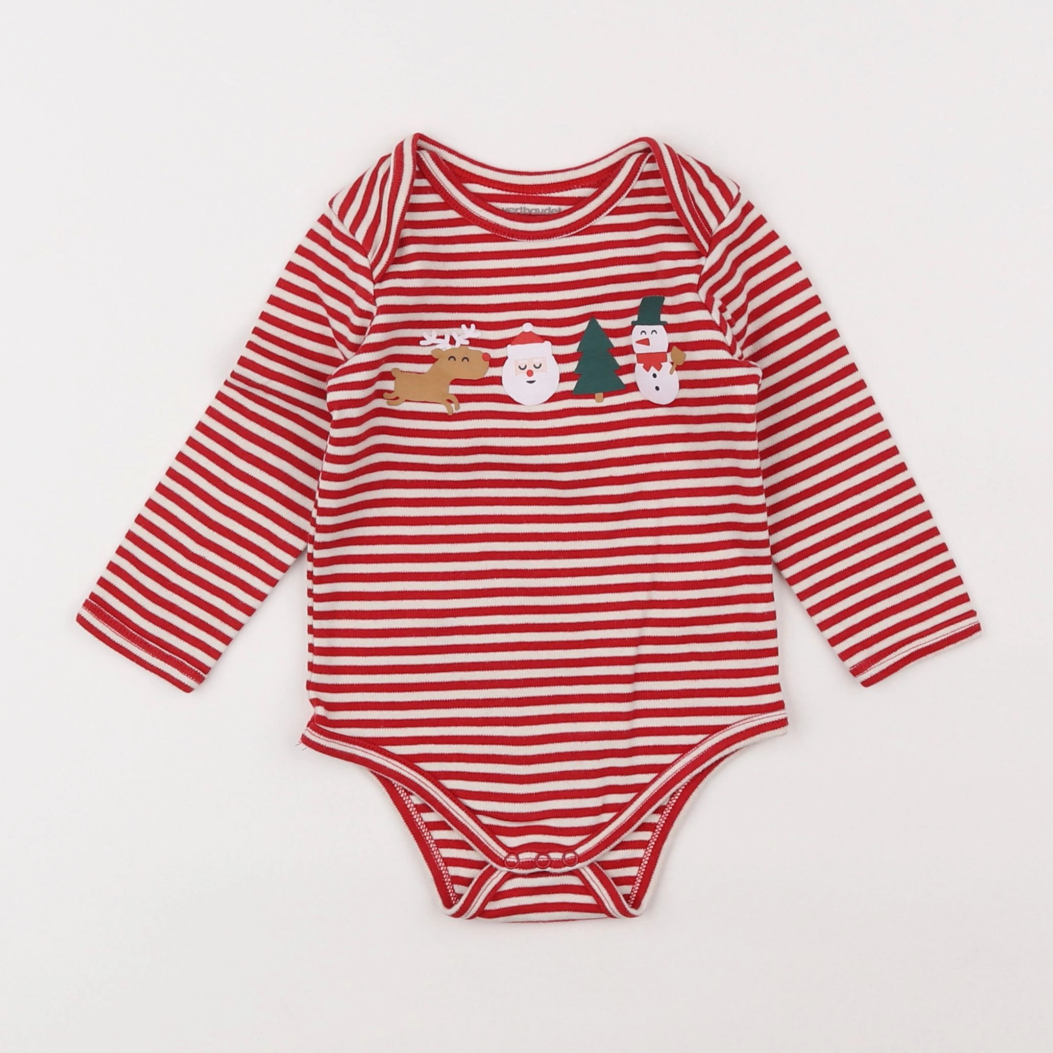 Vertbaudet - body rouge - 18 mois