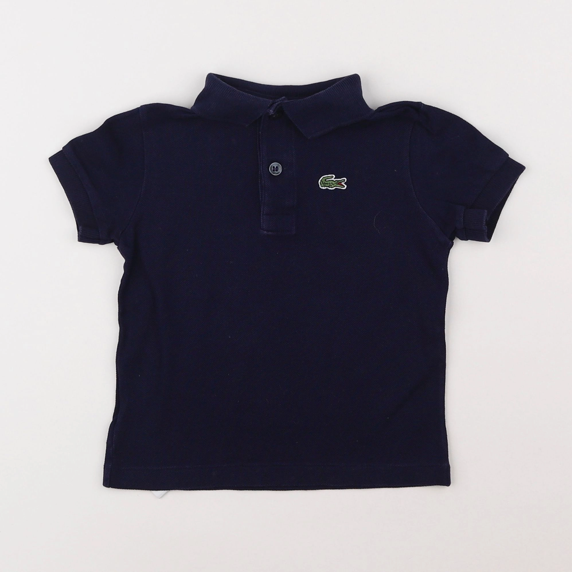 Lacoste - polo bleu - 2 ans