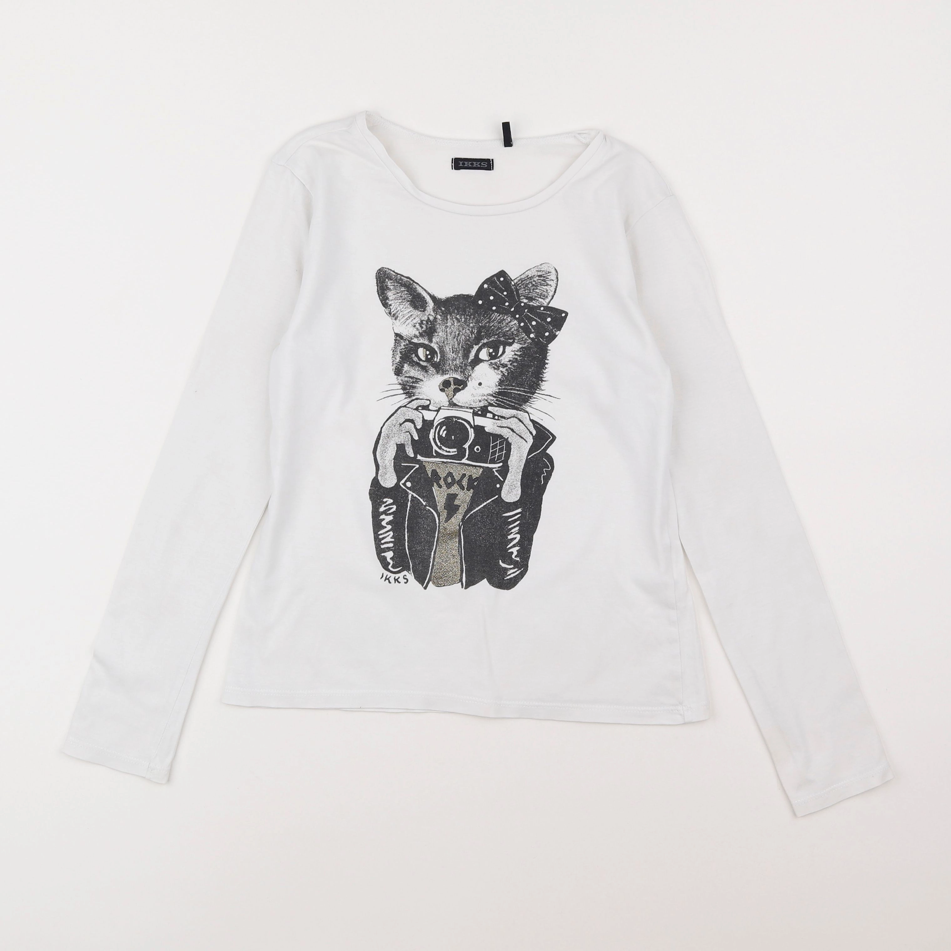 IKKS - tee-shirt blanc - 10 ans
