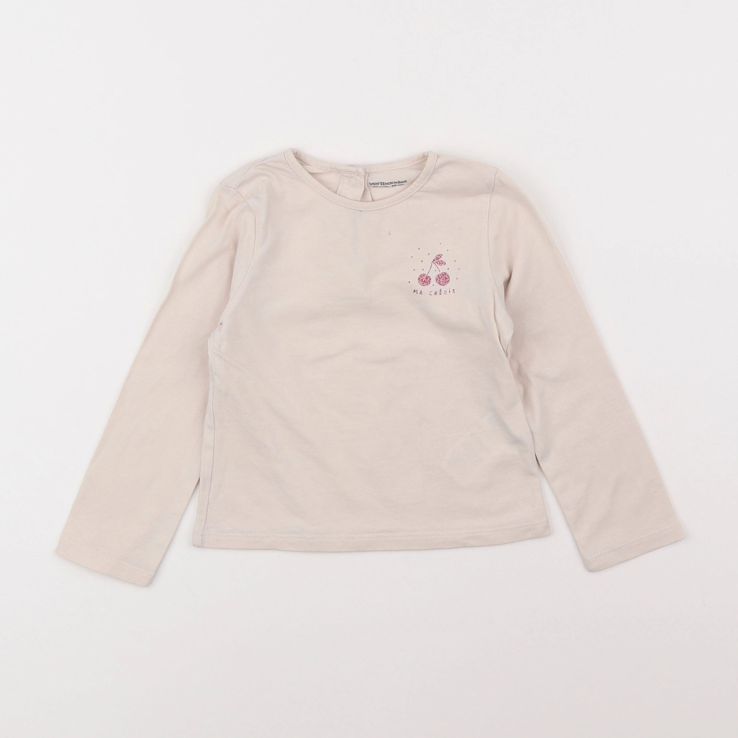 Vertbaudet - tee-shirt rose - 2 ans