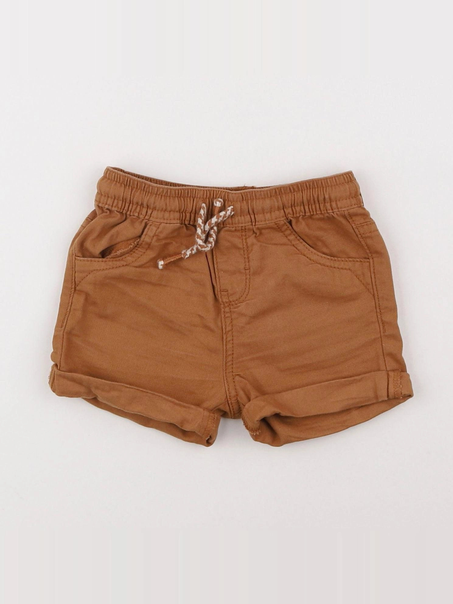 Vertbaudet - short marron - 12 mois