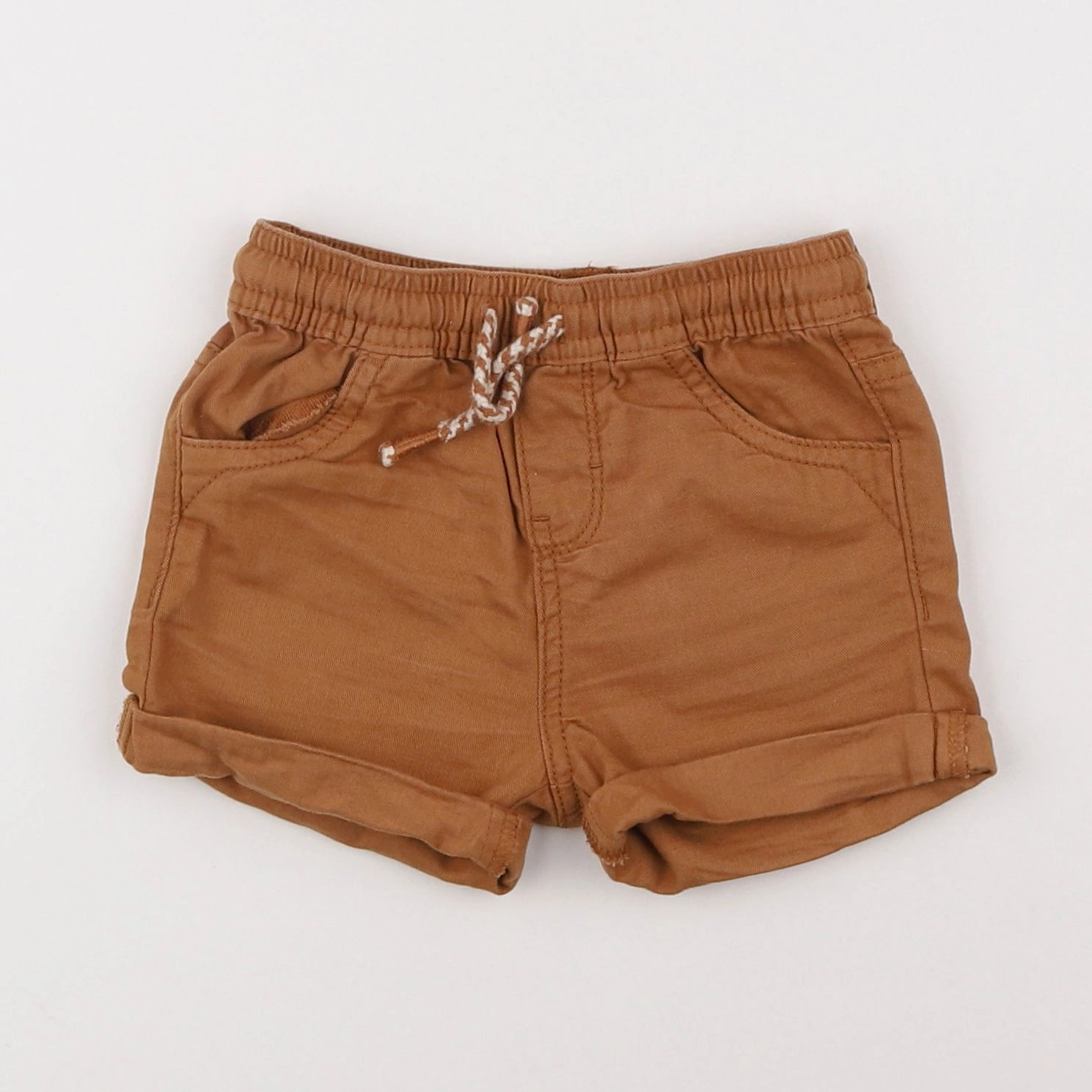 Vertbaudet - short marron - 12 mois