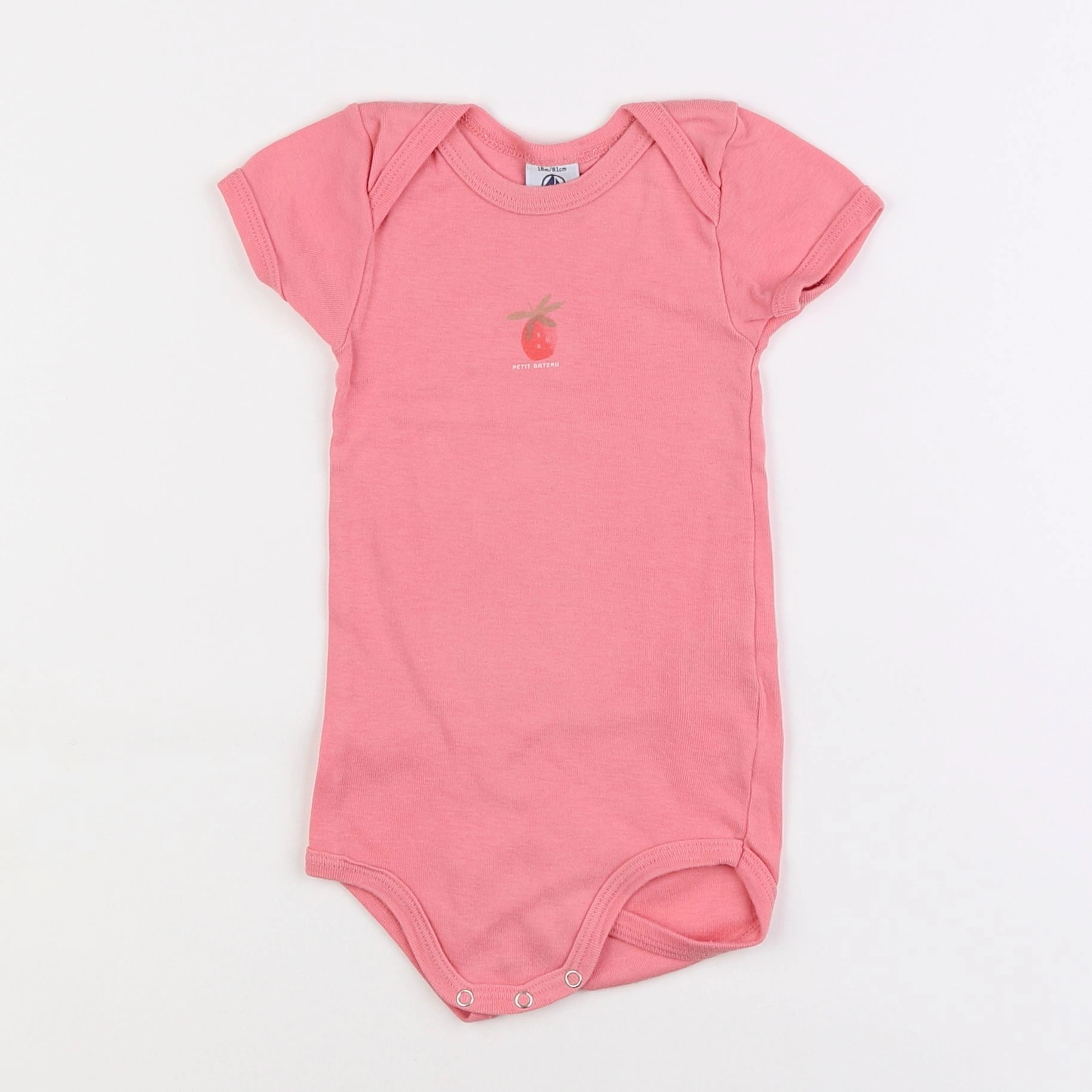 Petit Bateau - body rose - 18 mois