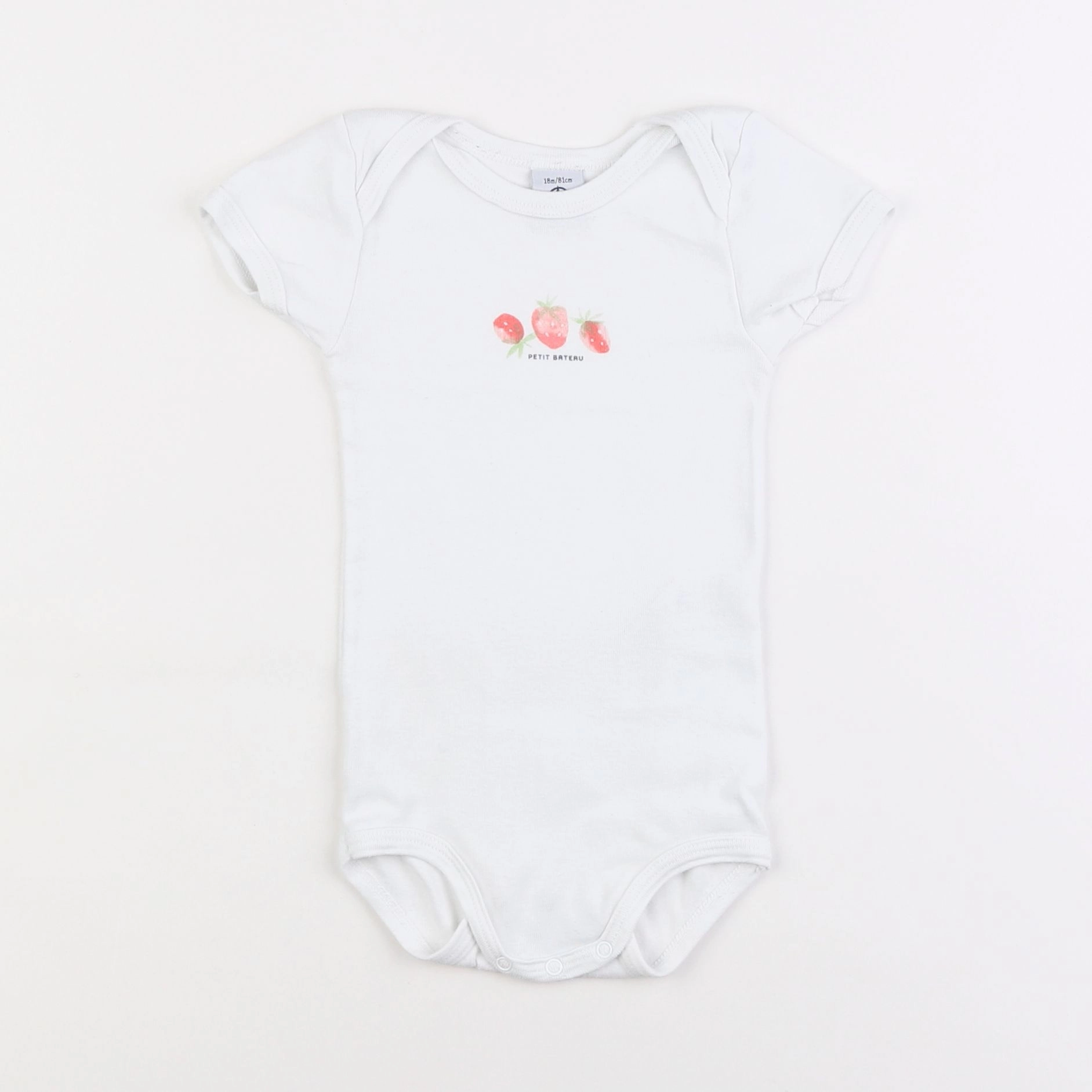 Petit Bateau - body blanc - 18 mois