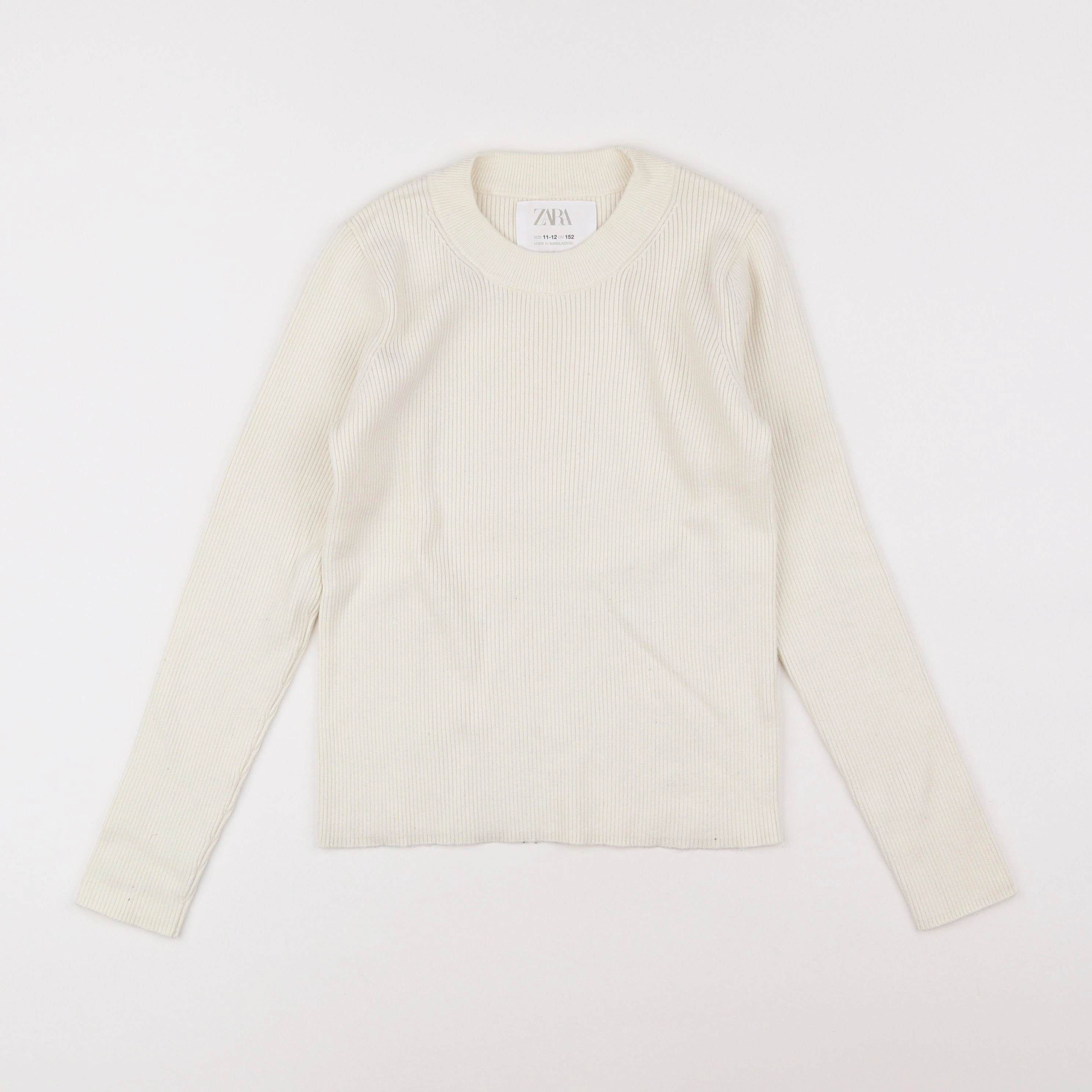 Zara - pull blanc - 11/12 ans