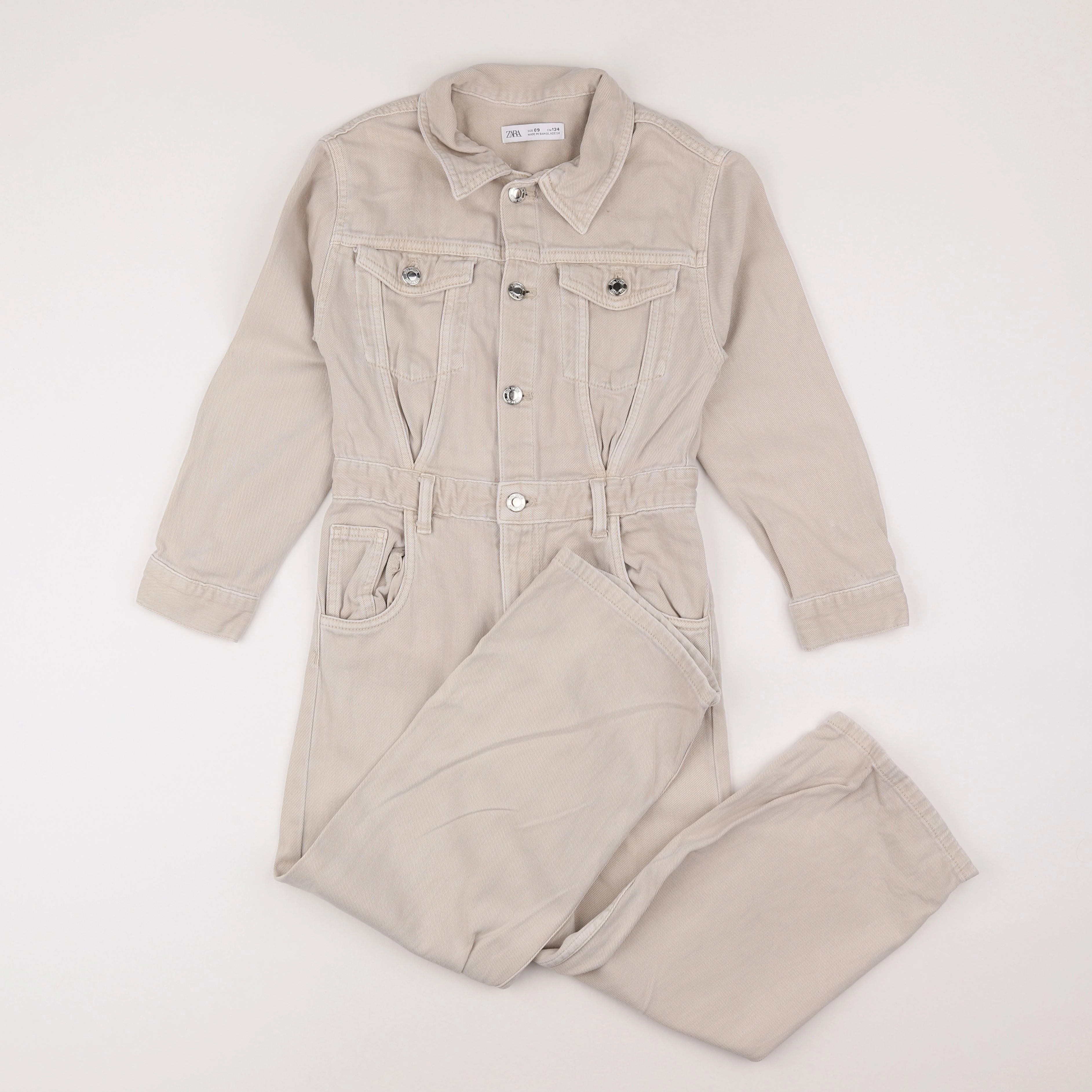 Zara - combinaison beige - 9 ans