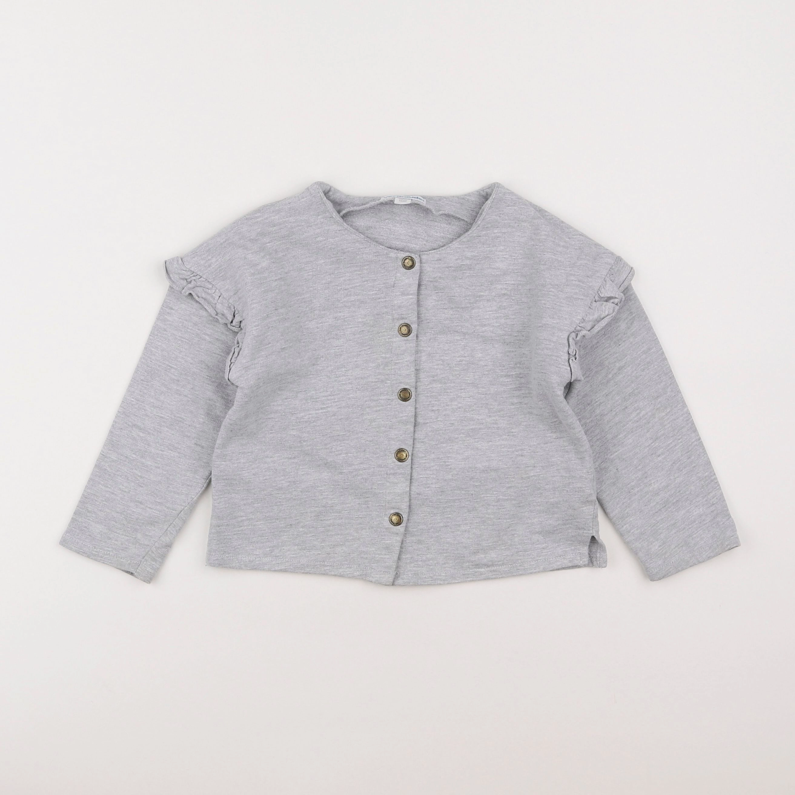 Vertbaudet - gilet gris - 3 ans