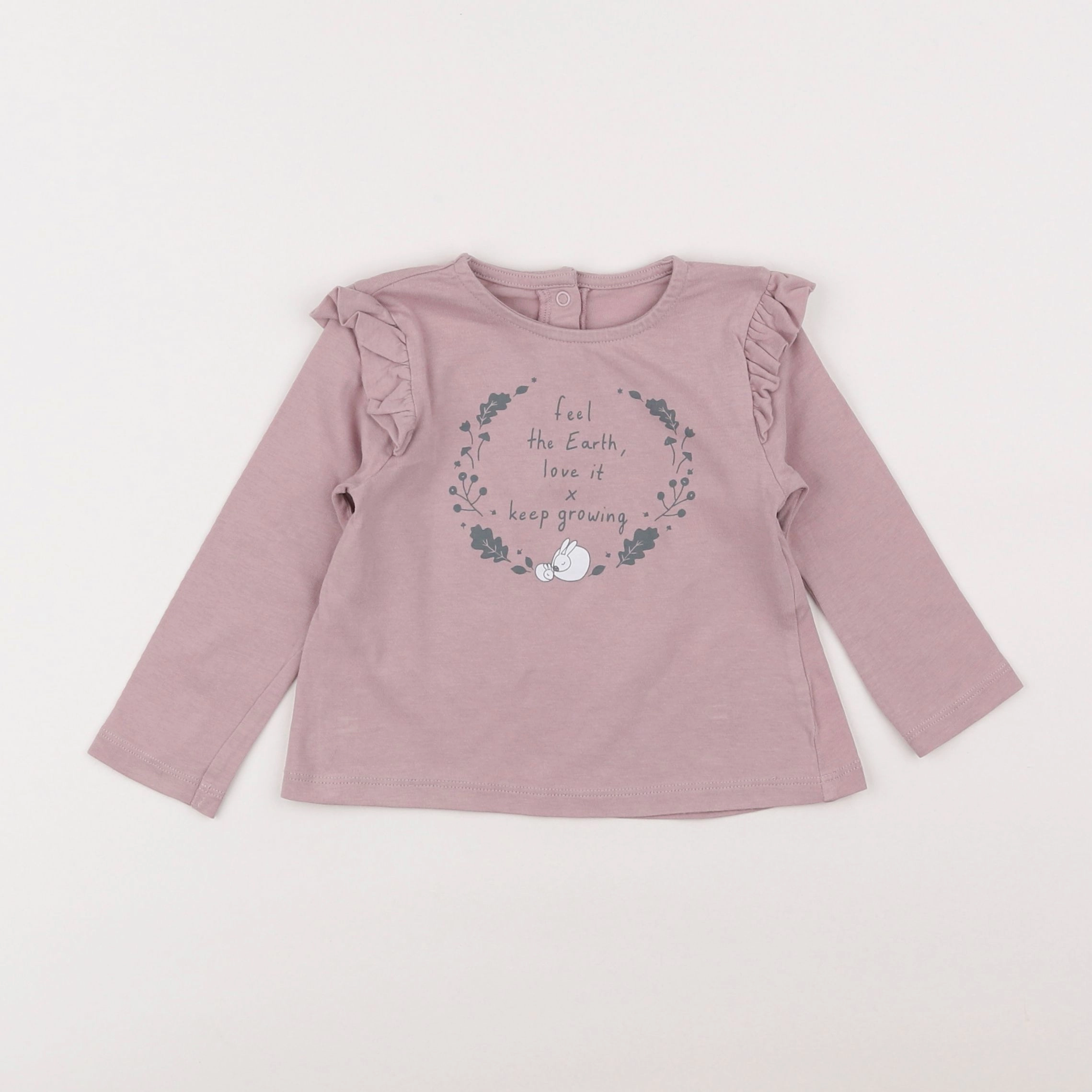 Vertbaudet - tee-shirt rose - 12/18 mois