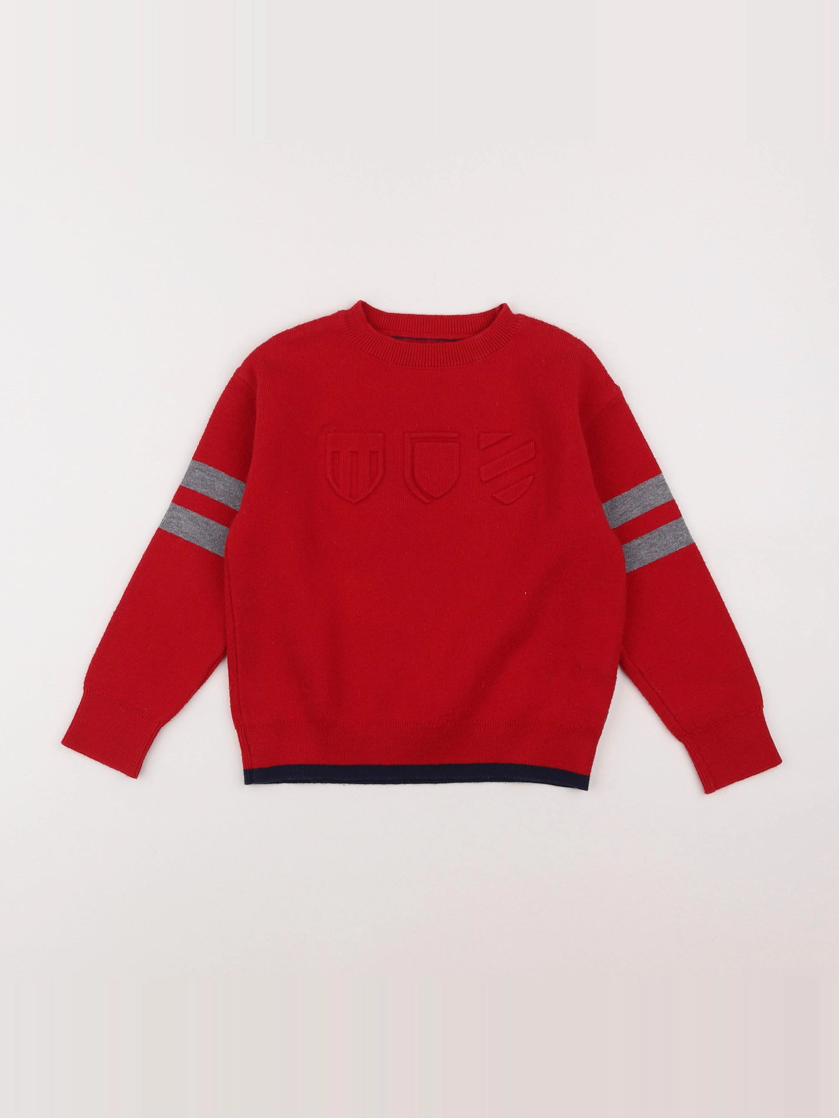 Okaidi - pull rouge - 6 ans