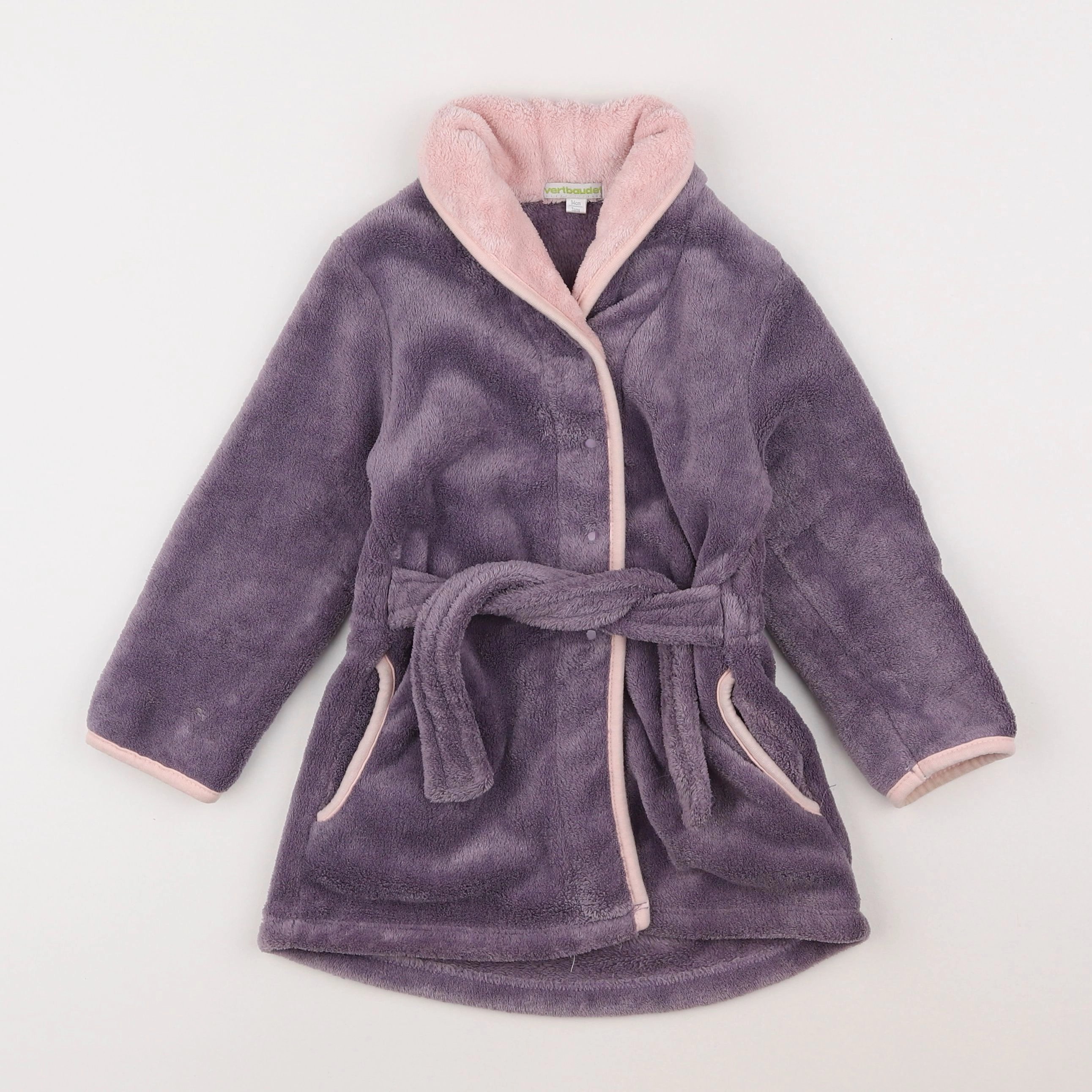 Vertbaudet - robe de chambre violet - 3 ans