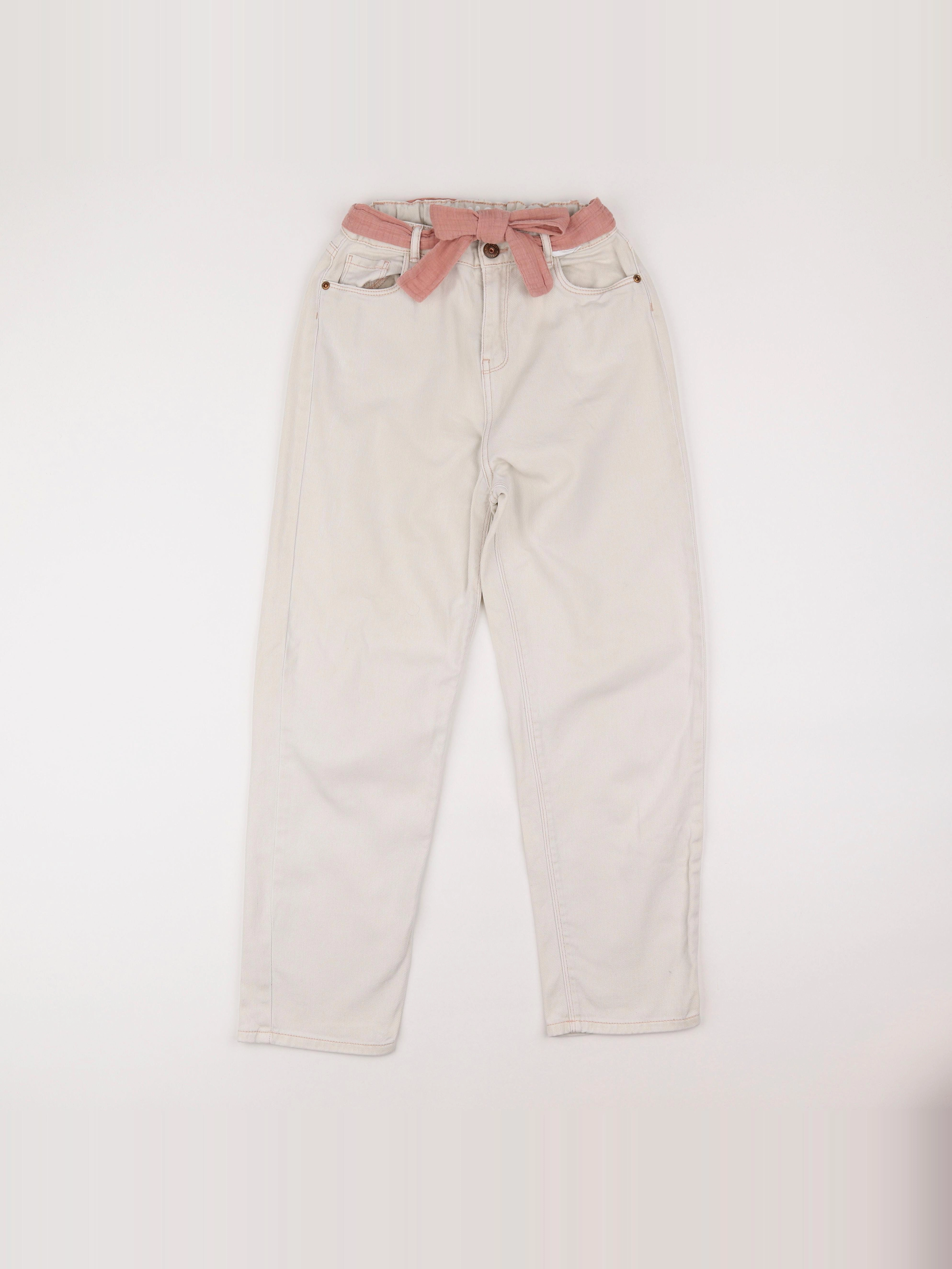 Vertbaudet - jean beige - 12 ans
