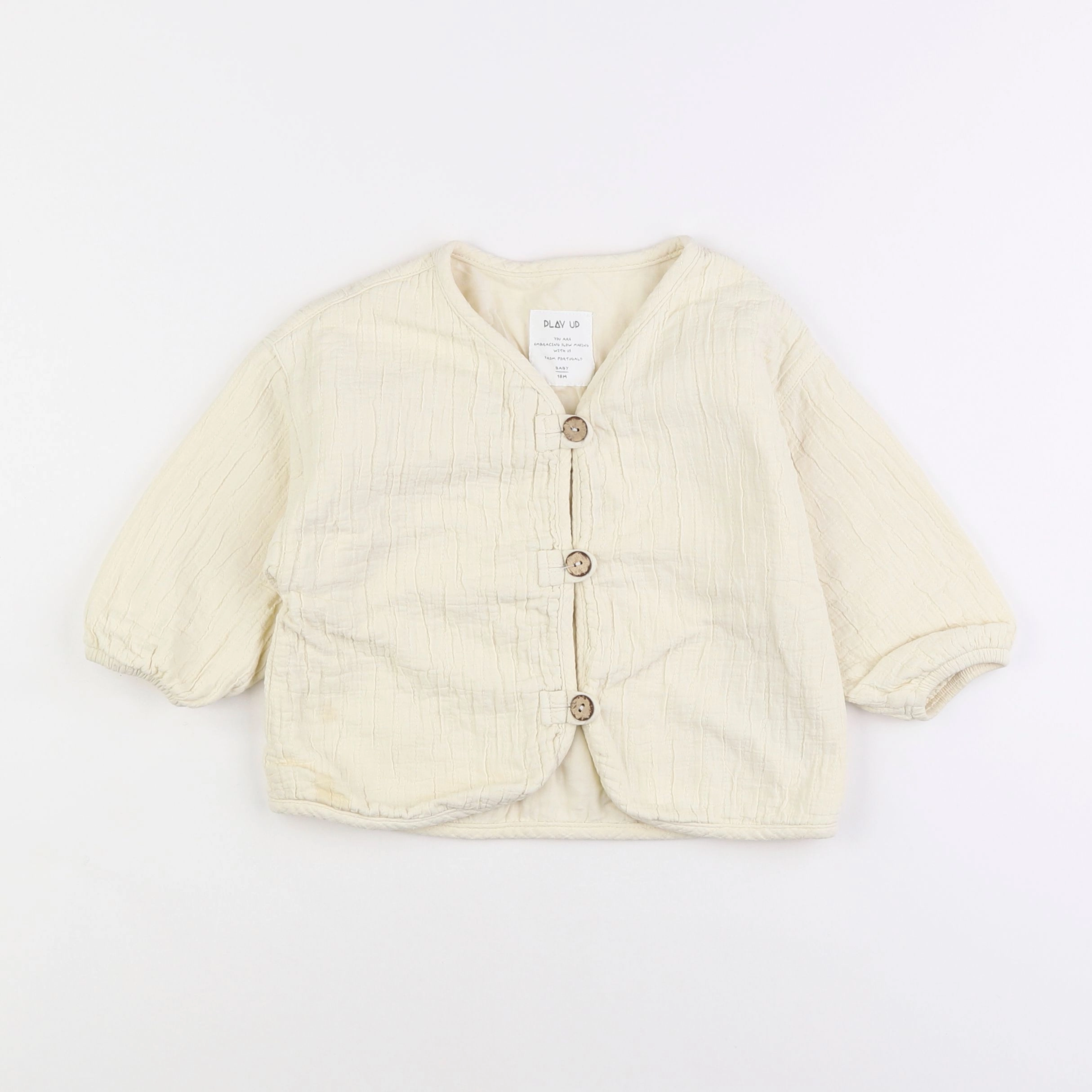 Play Up - veste beige - 18 mois