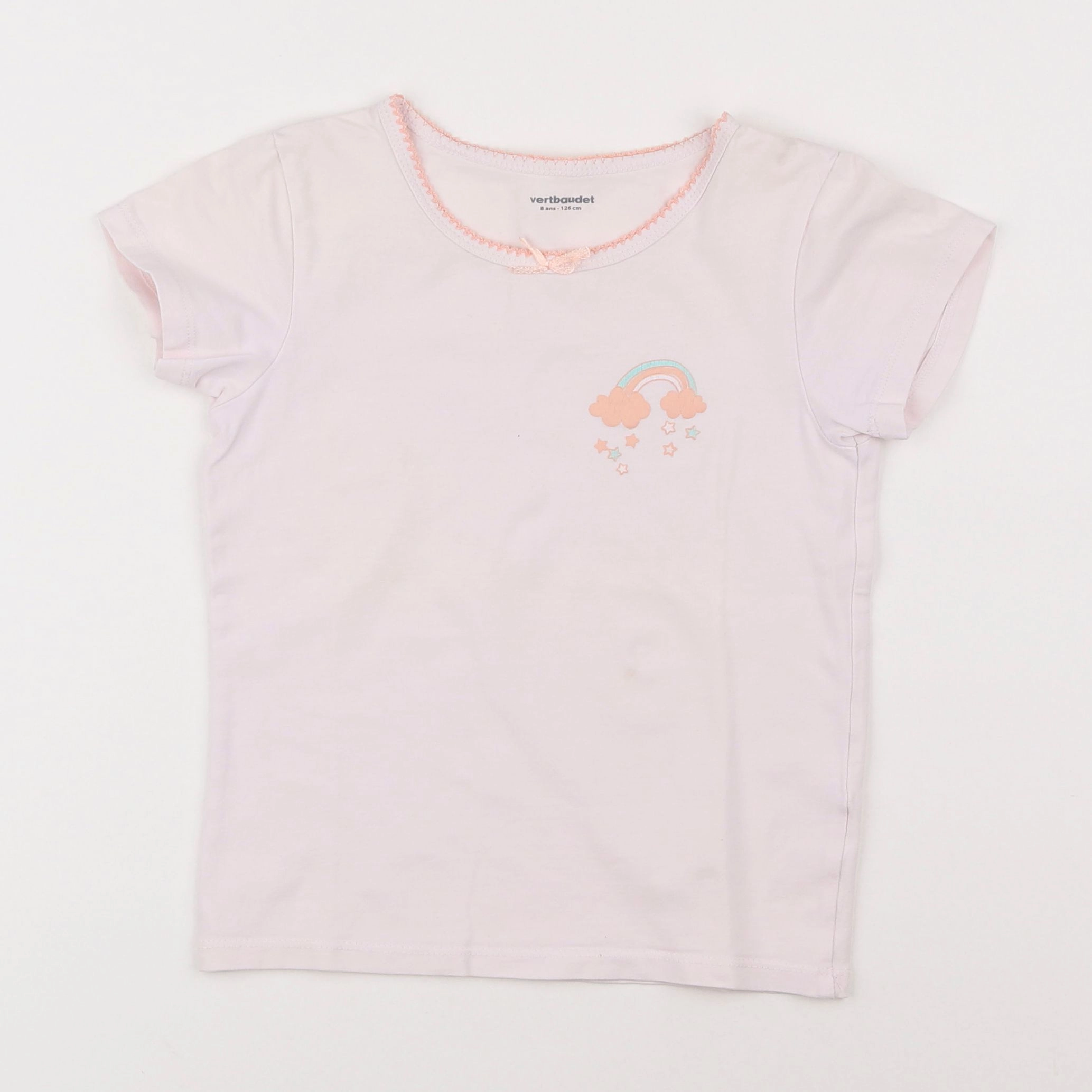 Vertbaudet - maillot de corps rose - 8 ans