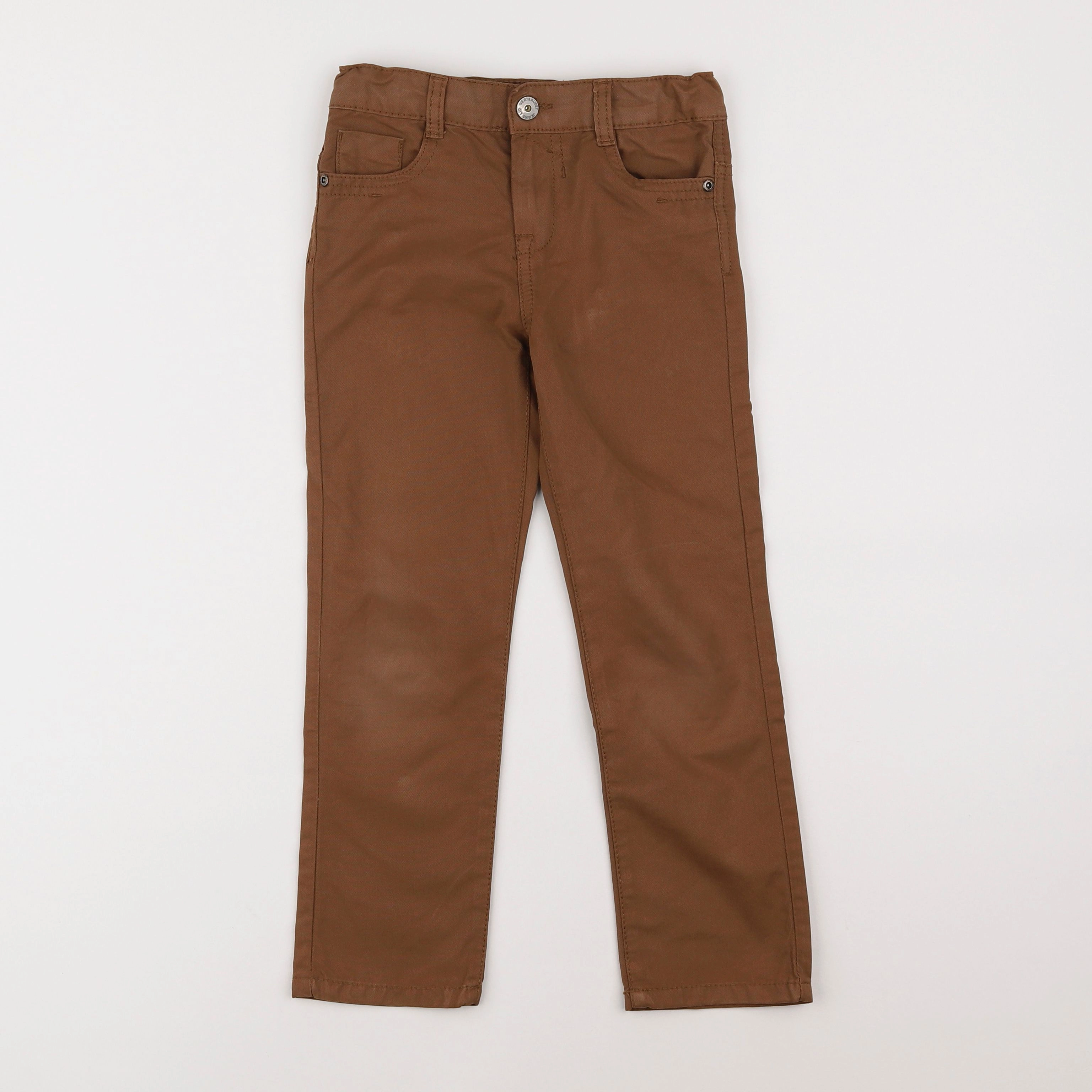 Vertbaudet - pantalon marron - 6 ans