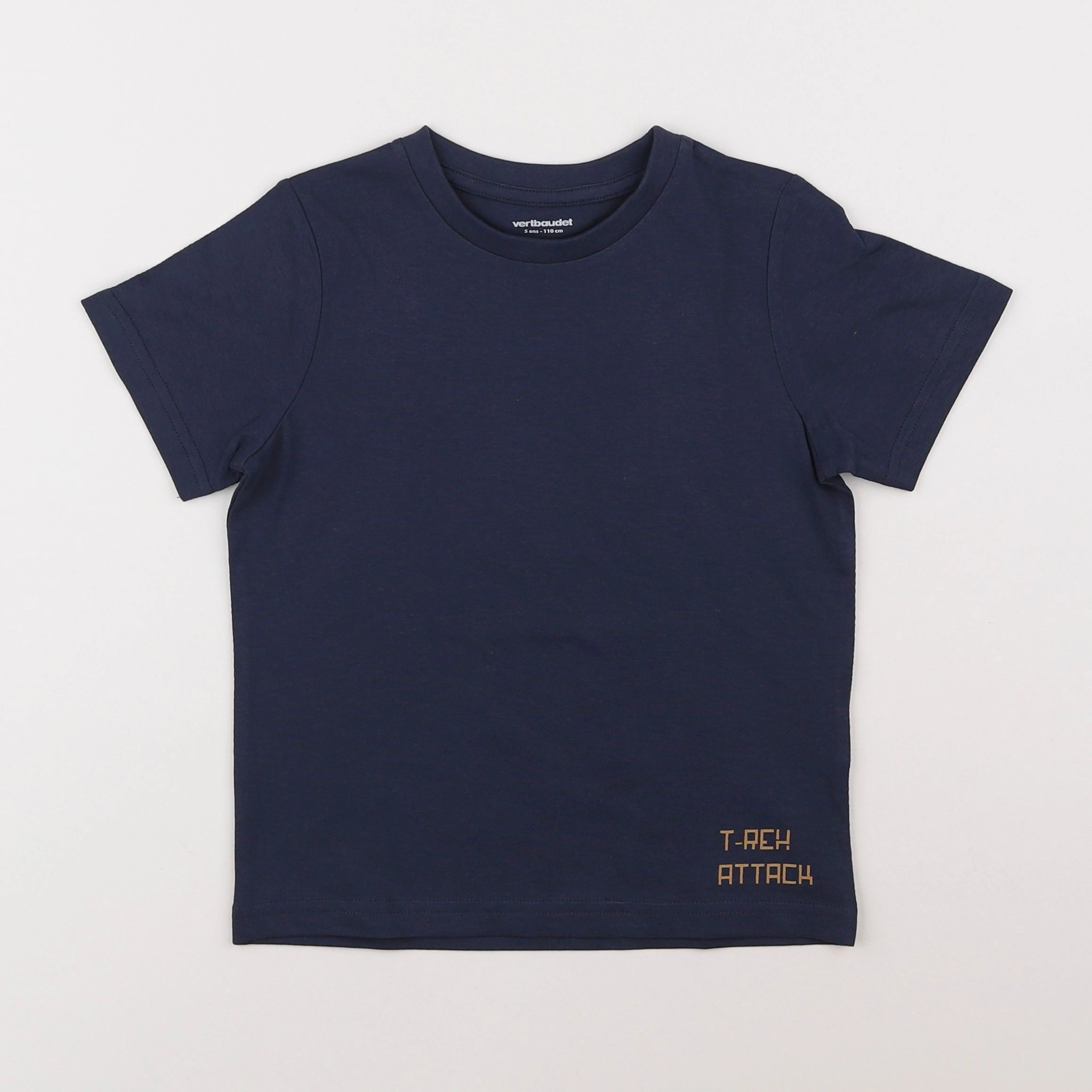 Vertbaudet - tee-shirt bleu - 5 ans