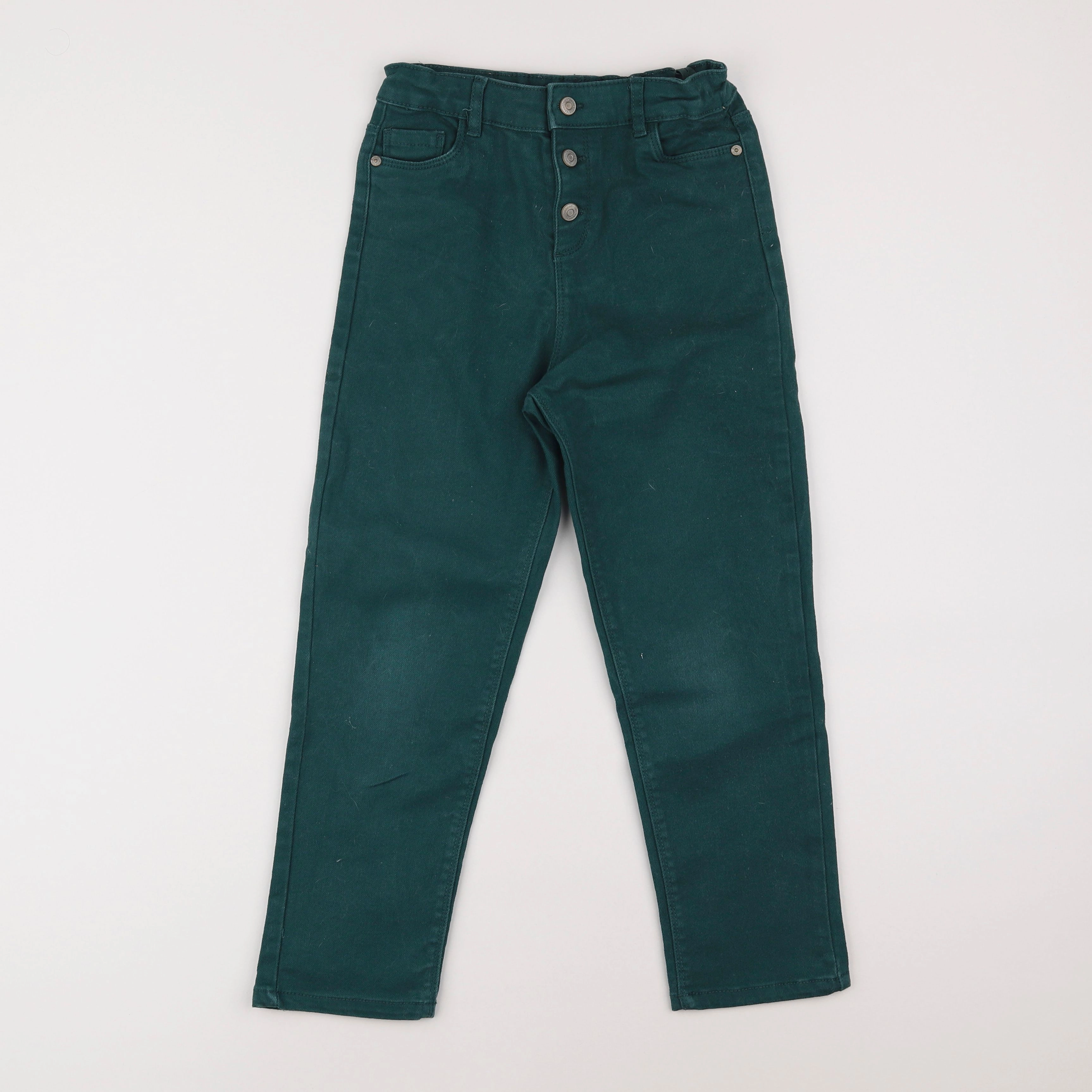 Vertbaudet - pantalon vert - 9 ans