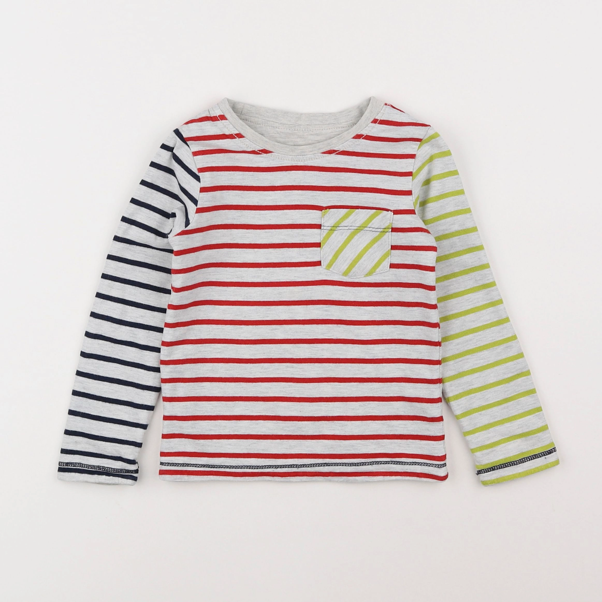 Vertbaudet - tee-shirt réversible multicolore - 3 ans