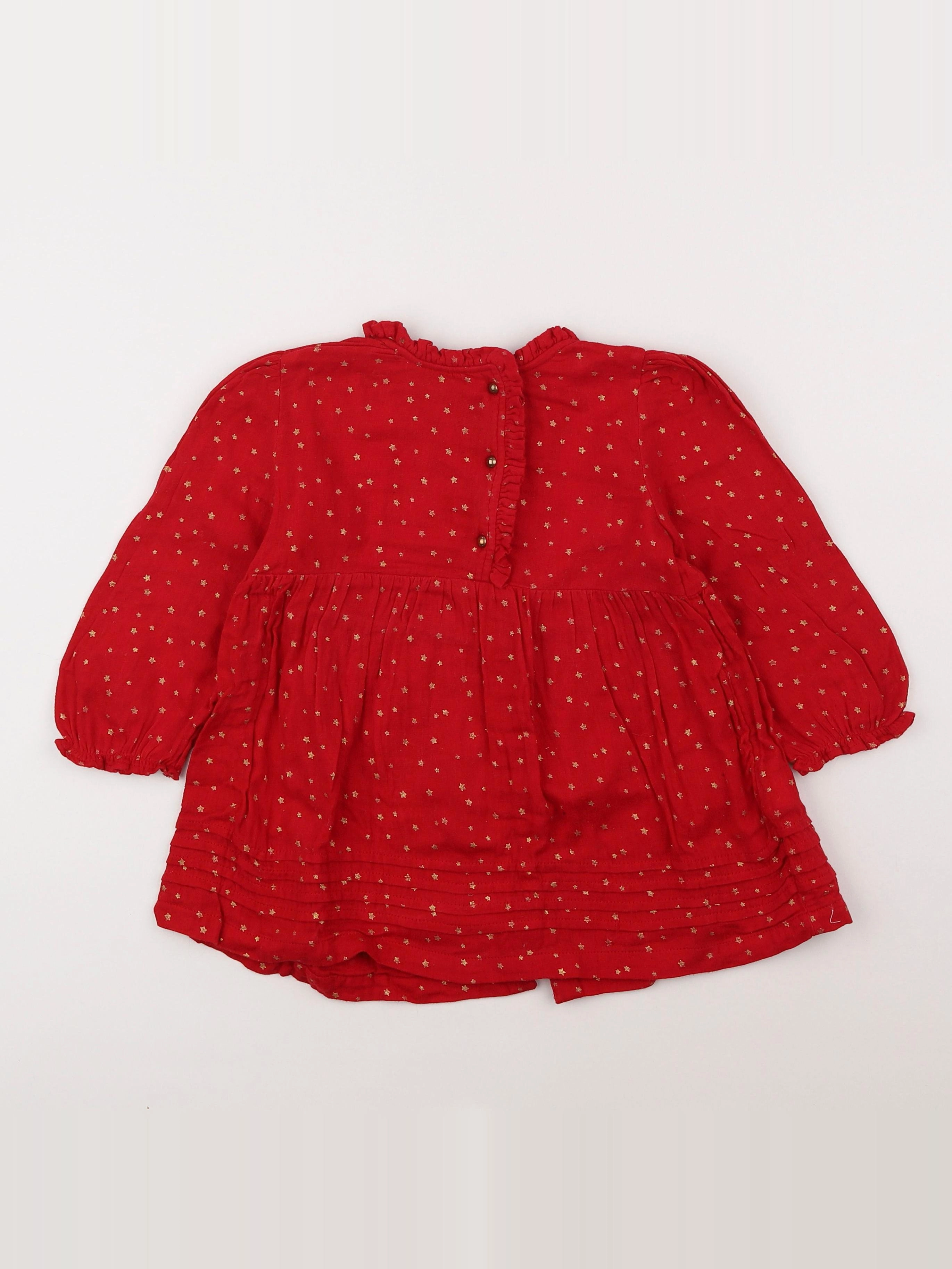 Vertbaudet - blouse grossesse rouge - 3 ans