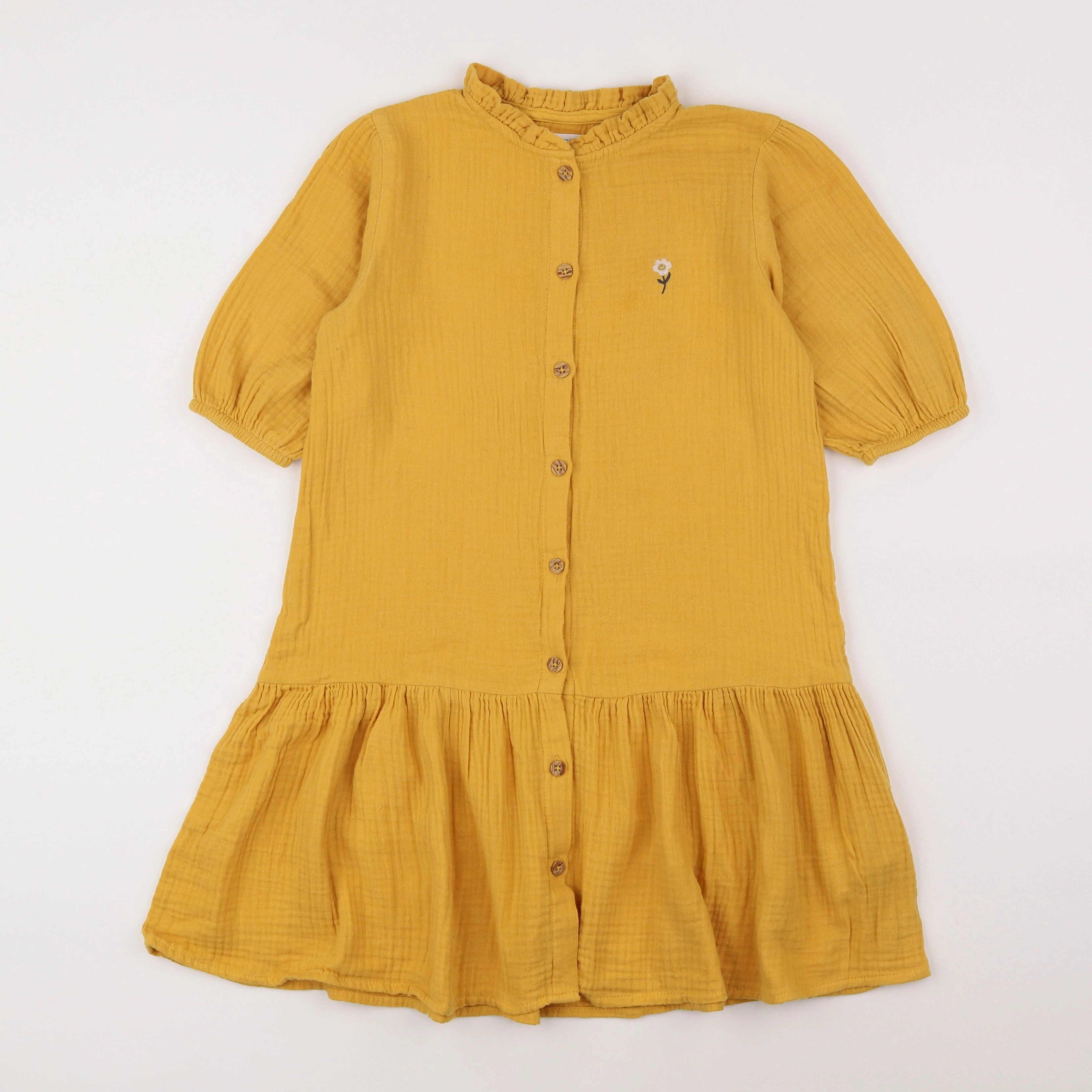 Vertbaudet - robe jaune - 10 ans