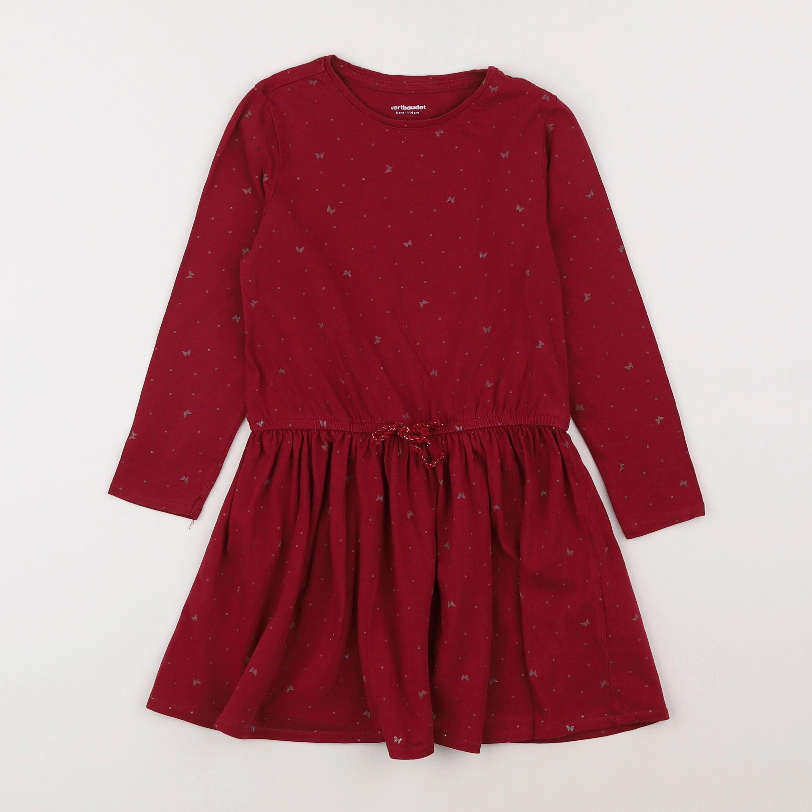 Vertbaudet - robe rouge - 6 ans