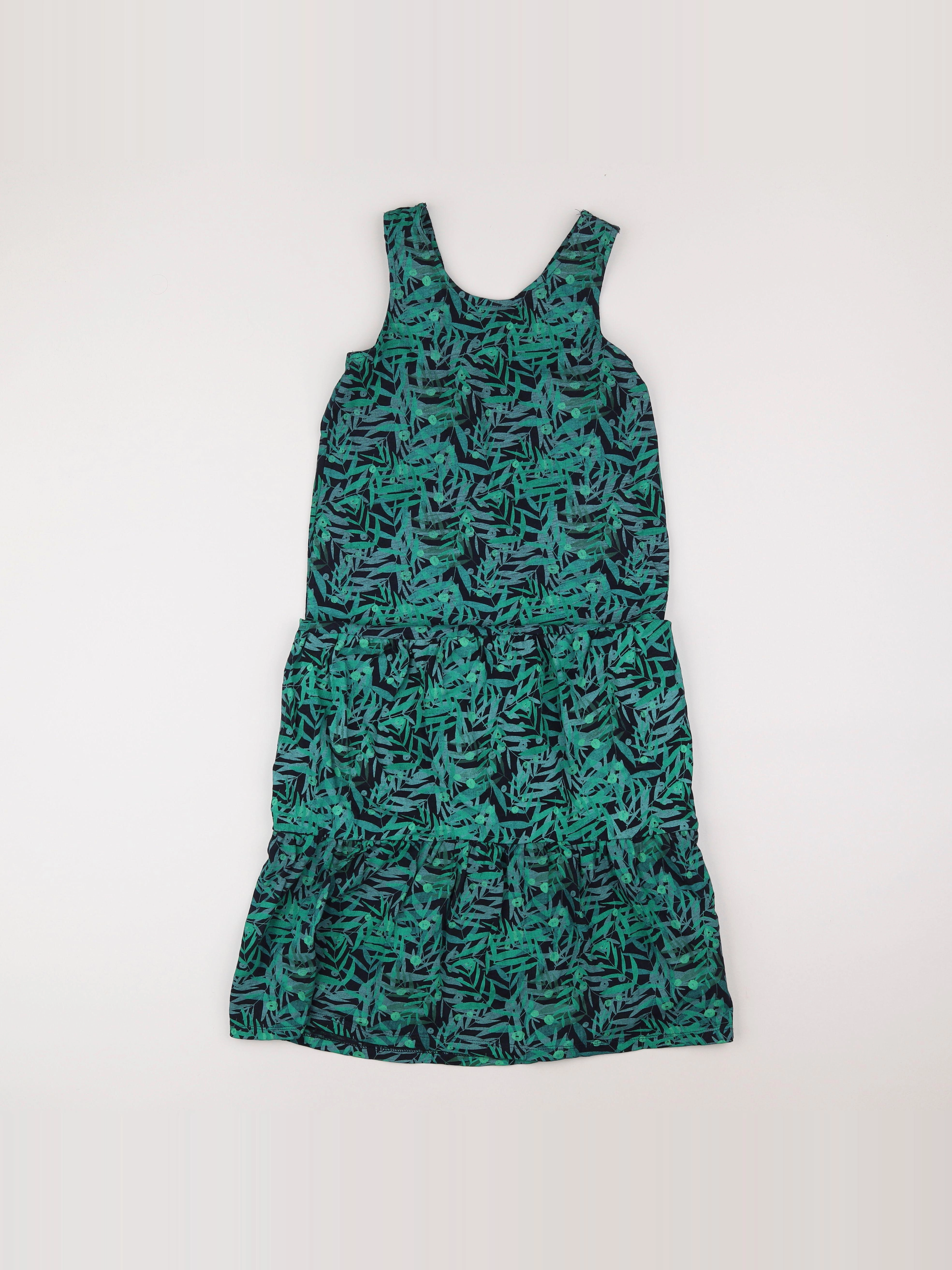 Vertbaudet - robe vert - 10 ans
