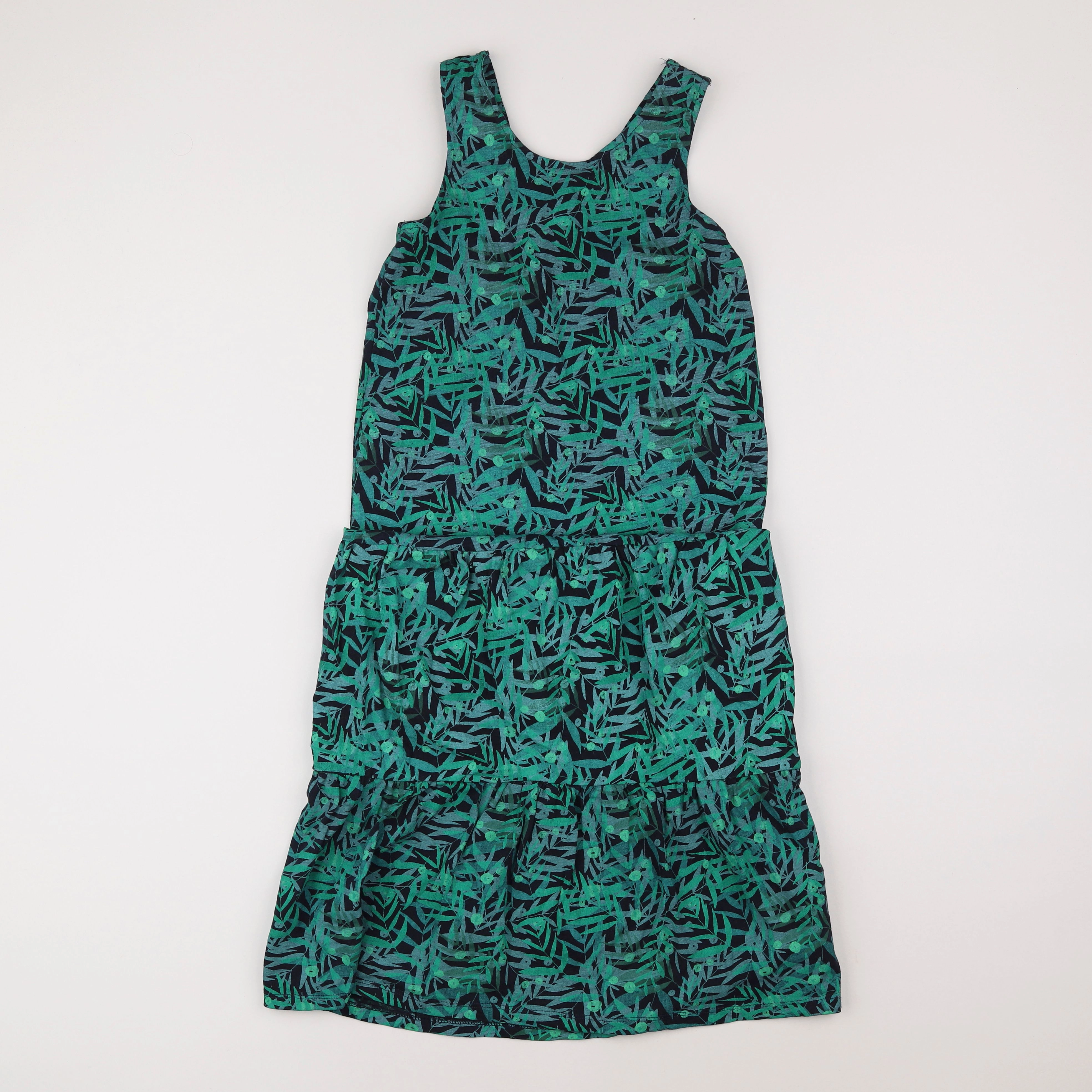 Vertbaudet - robe vert - 10 ans
