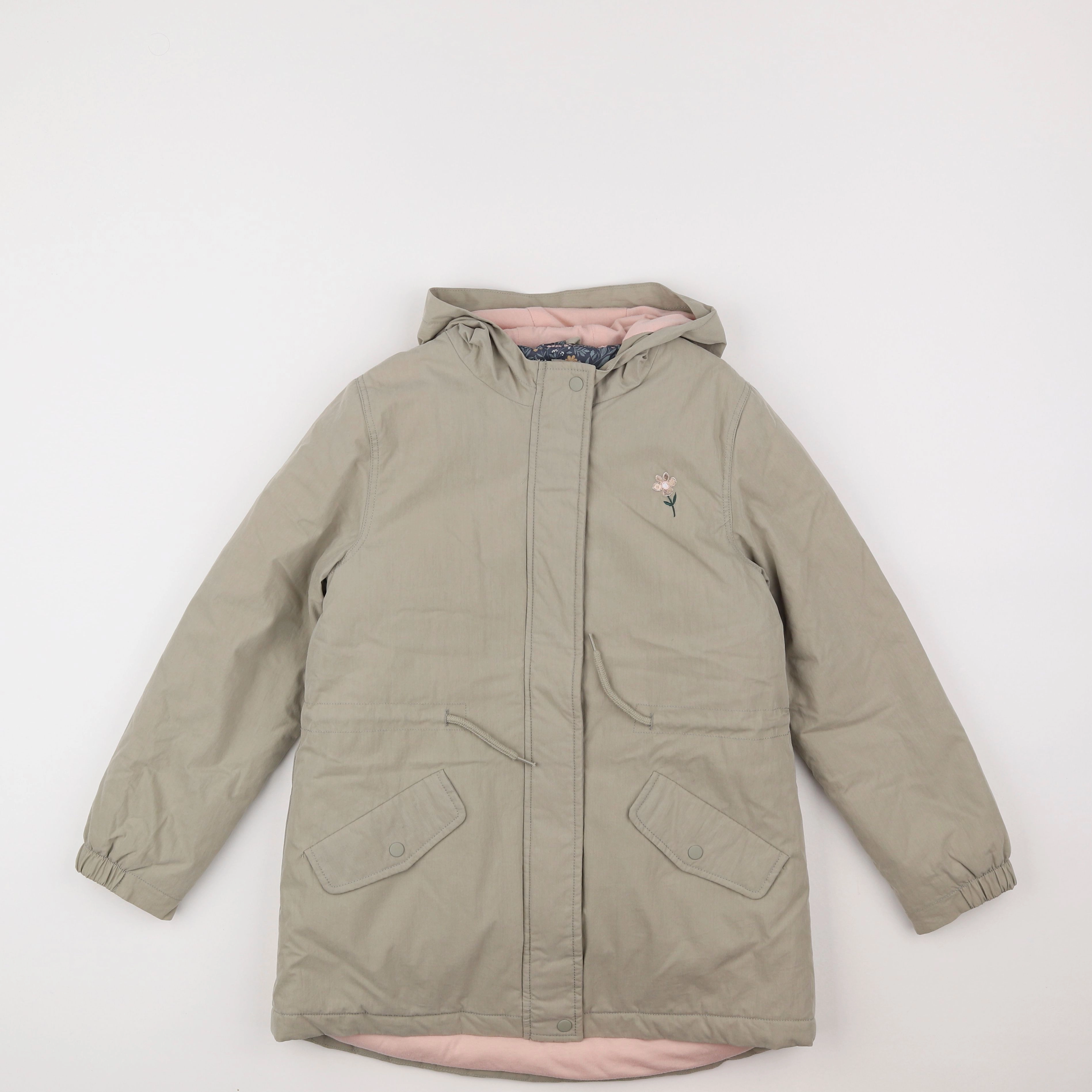 Vertbaudet - parka vert - 10 ans