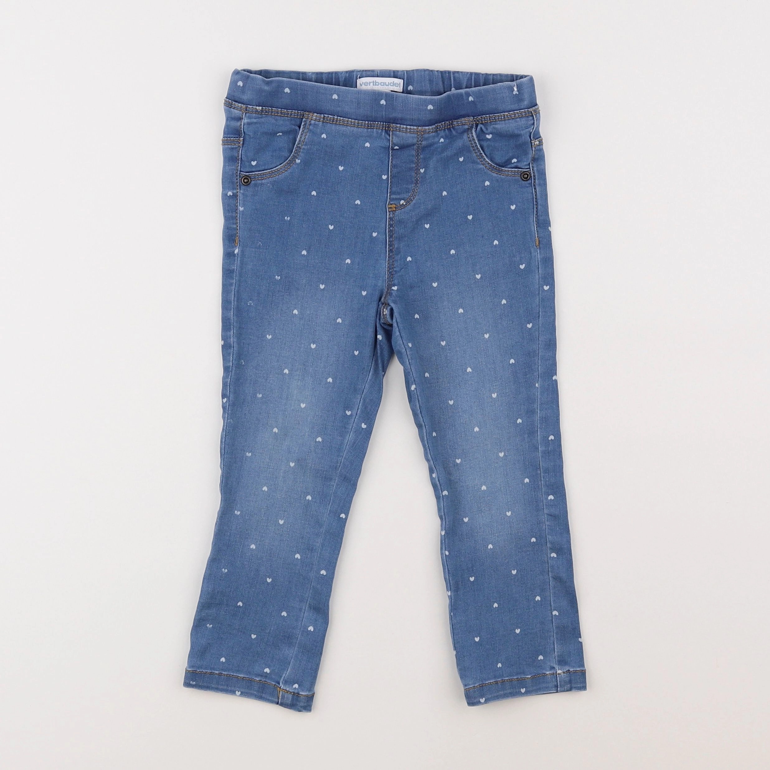 Vertbaudet - jegging bleu - 3 ans