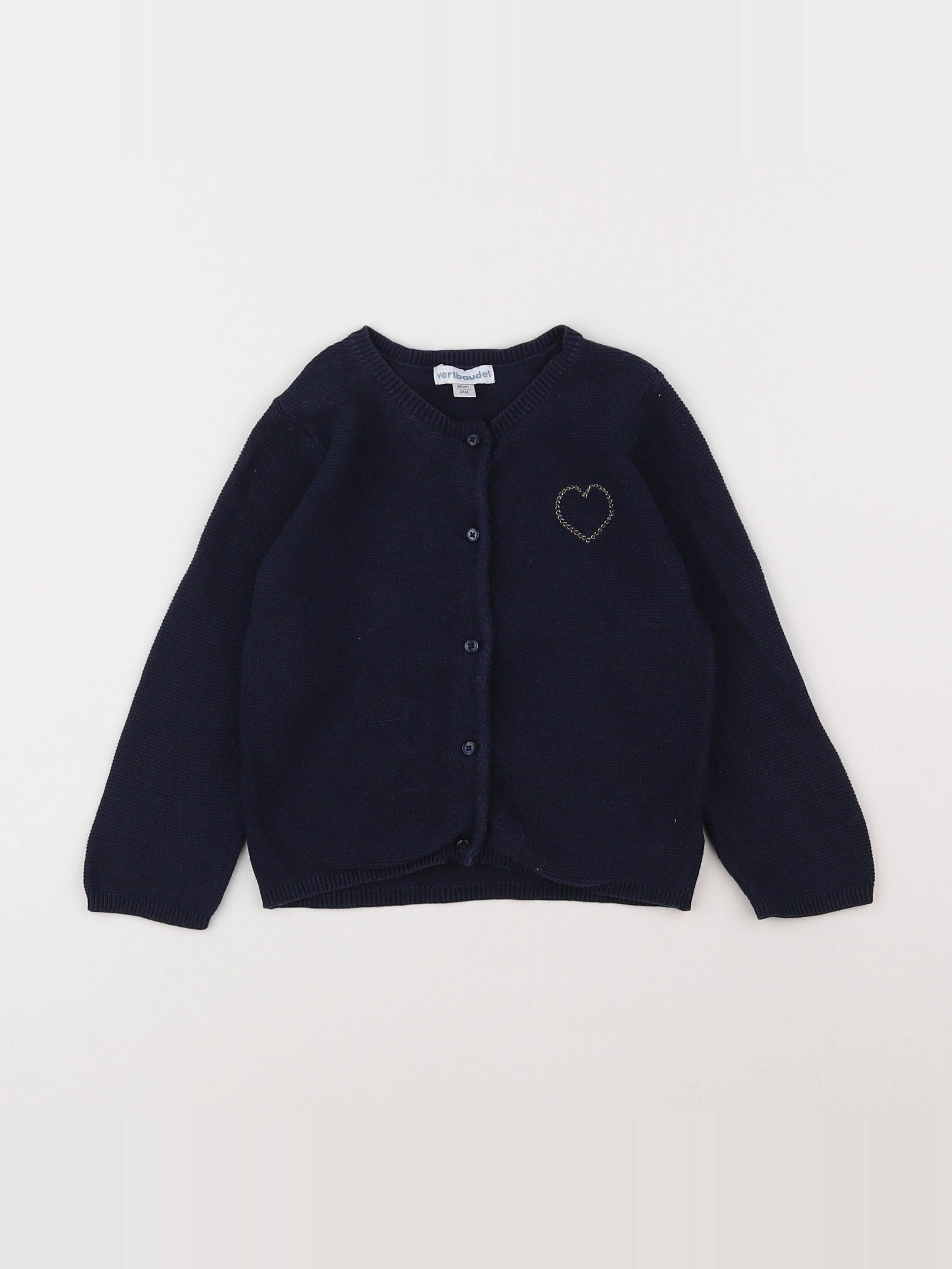Vertbaudet - gilet bleu - 2 ans