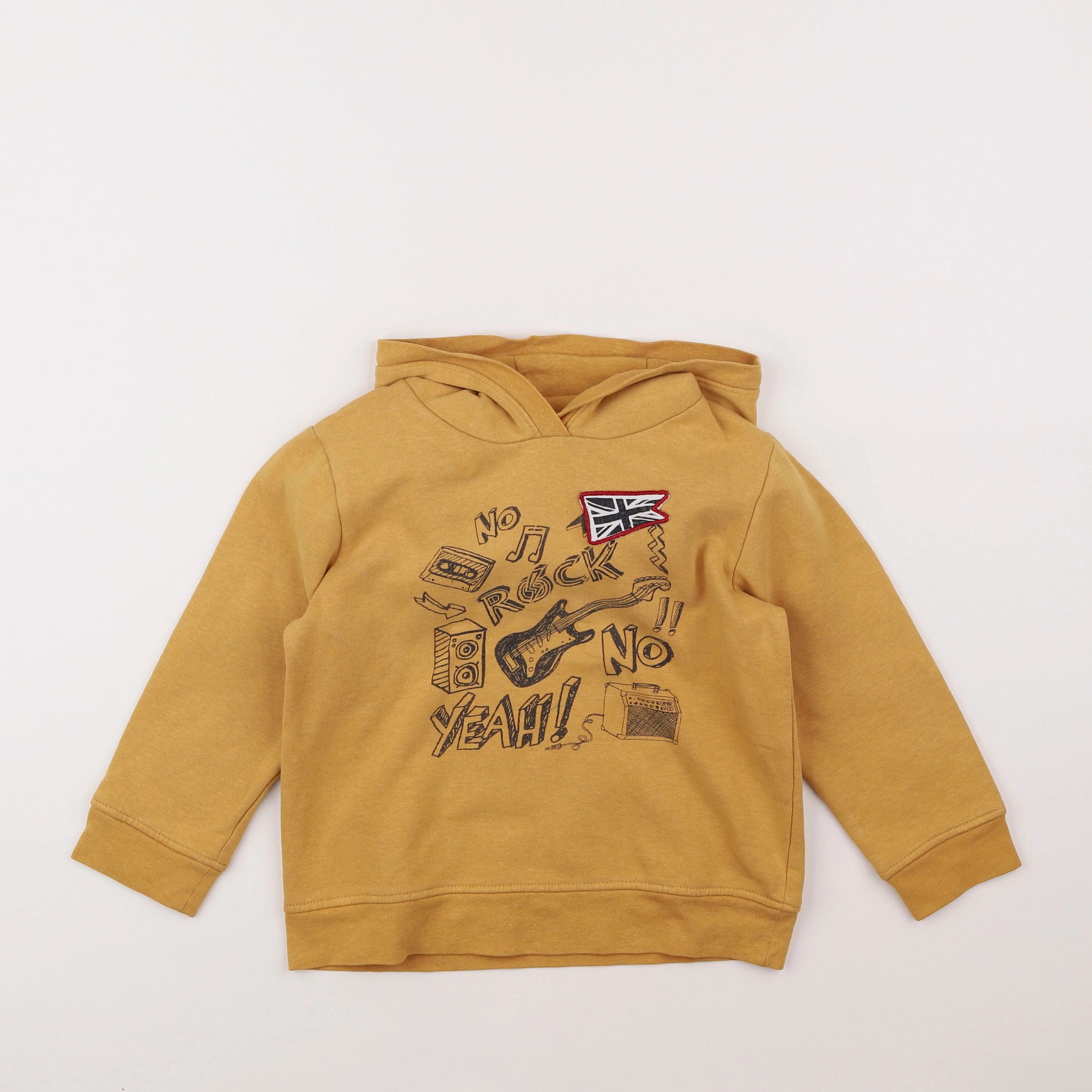 Vertbaudet - sweat jaune - 6 ans