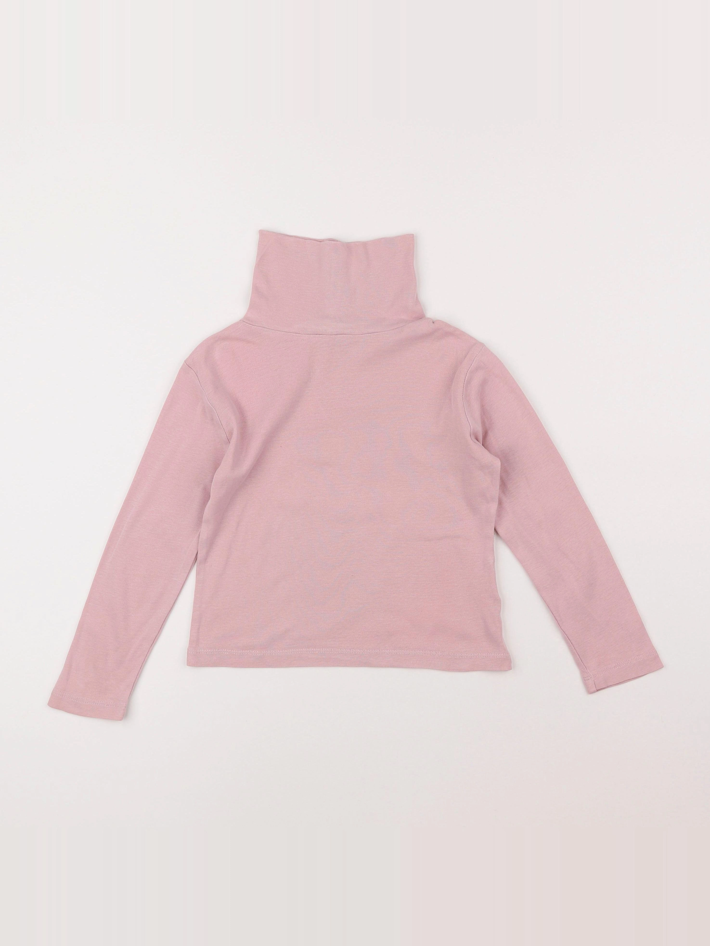 Monoprix - sous-pull rose - 6 ans