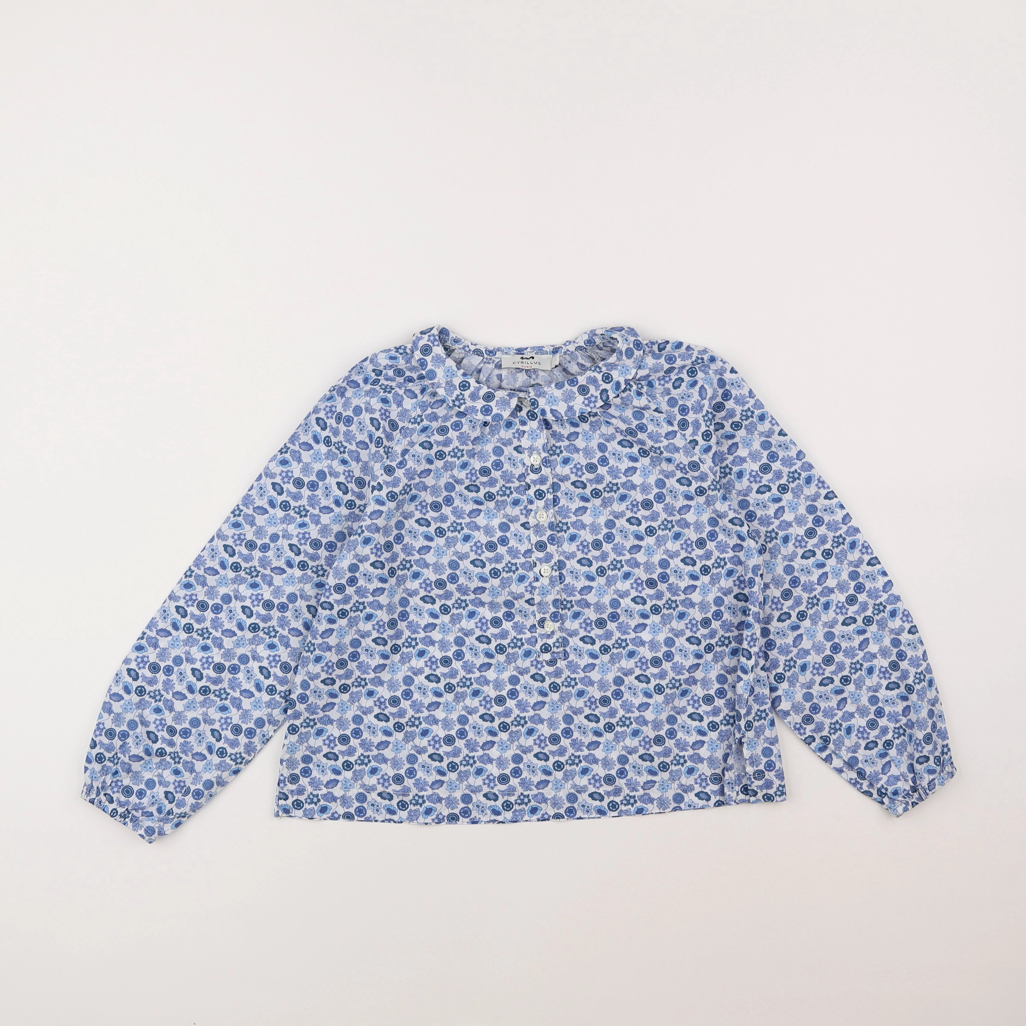 Cyrillus - blouse bleu - 8 ans