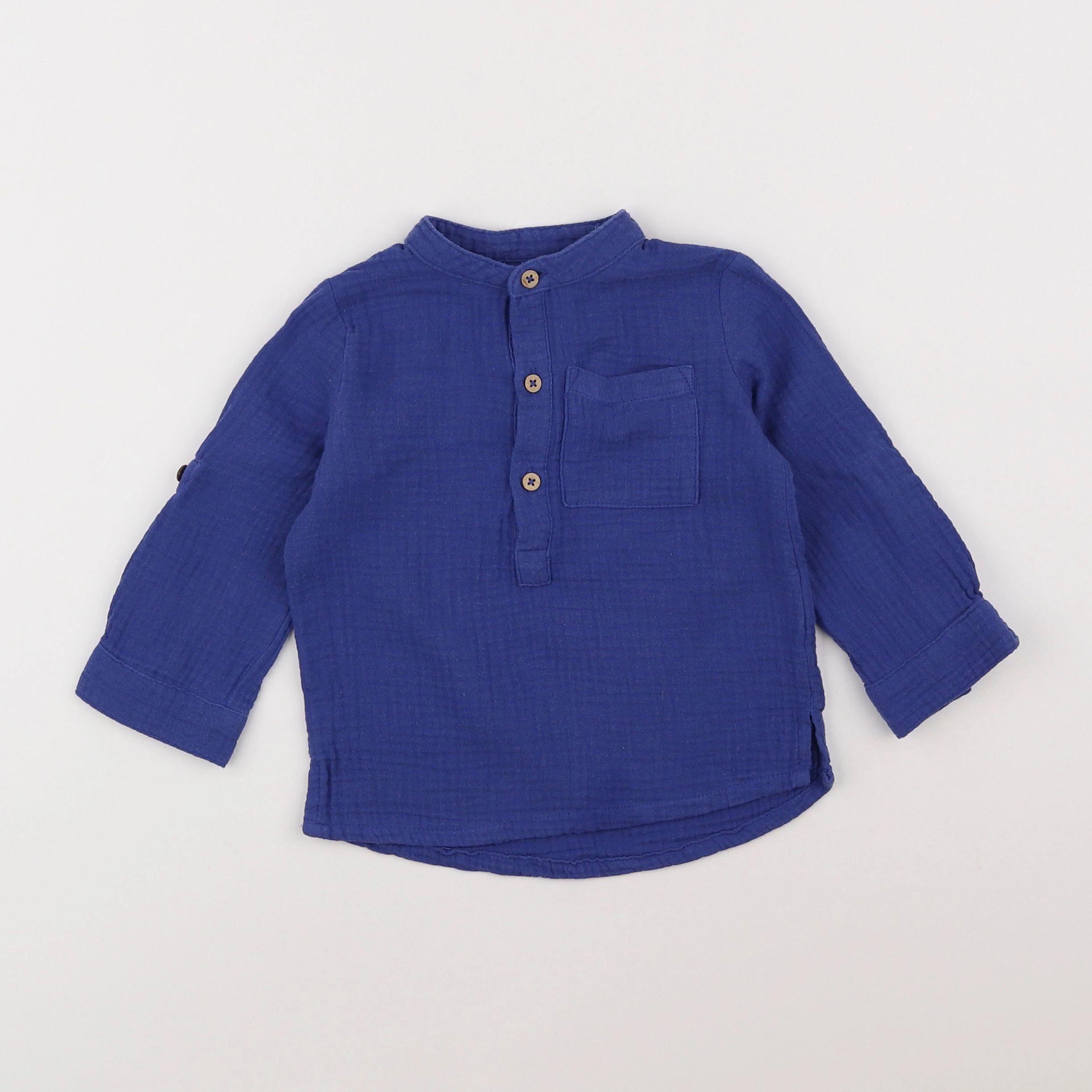 Vertbaudet - chemise bleu - 2 ans