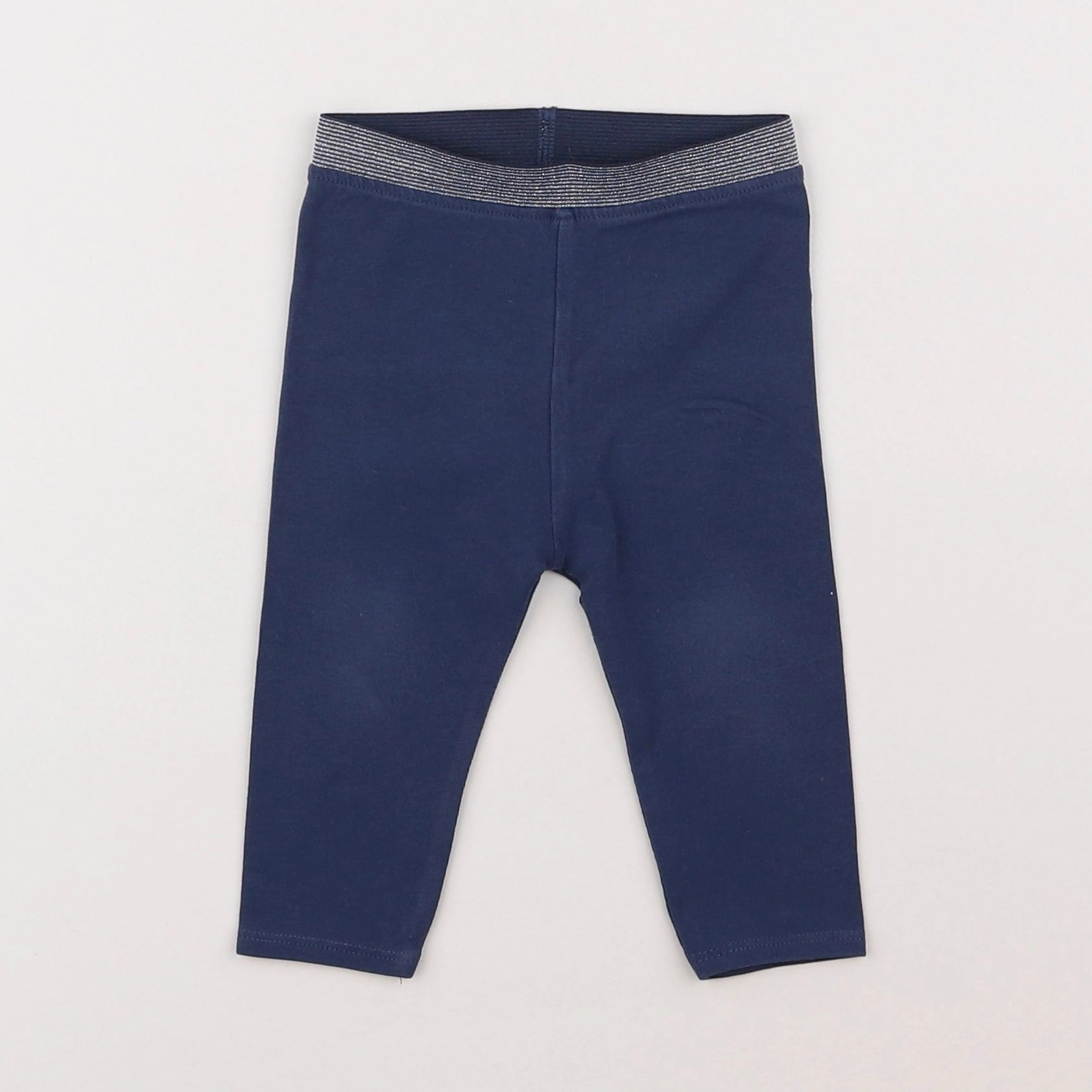 Vertbaudet - legging bleu - 6/9 mois