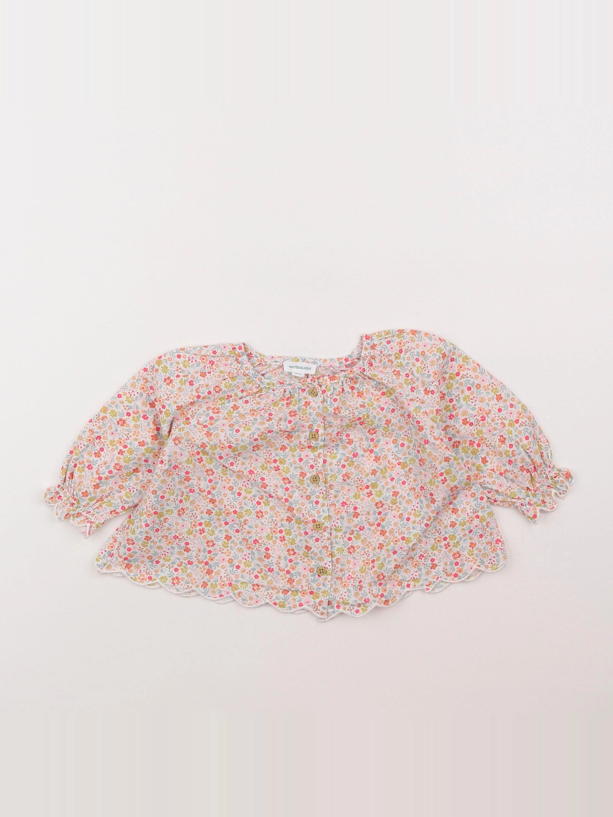 Vertbaudet - blouse rose - 6 mois