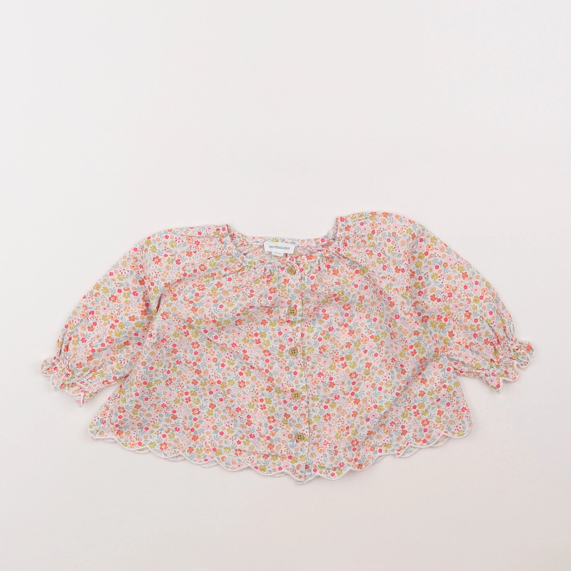 Vertbaudet - blouse rose - 6 mois