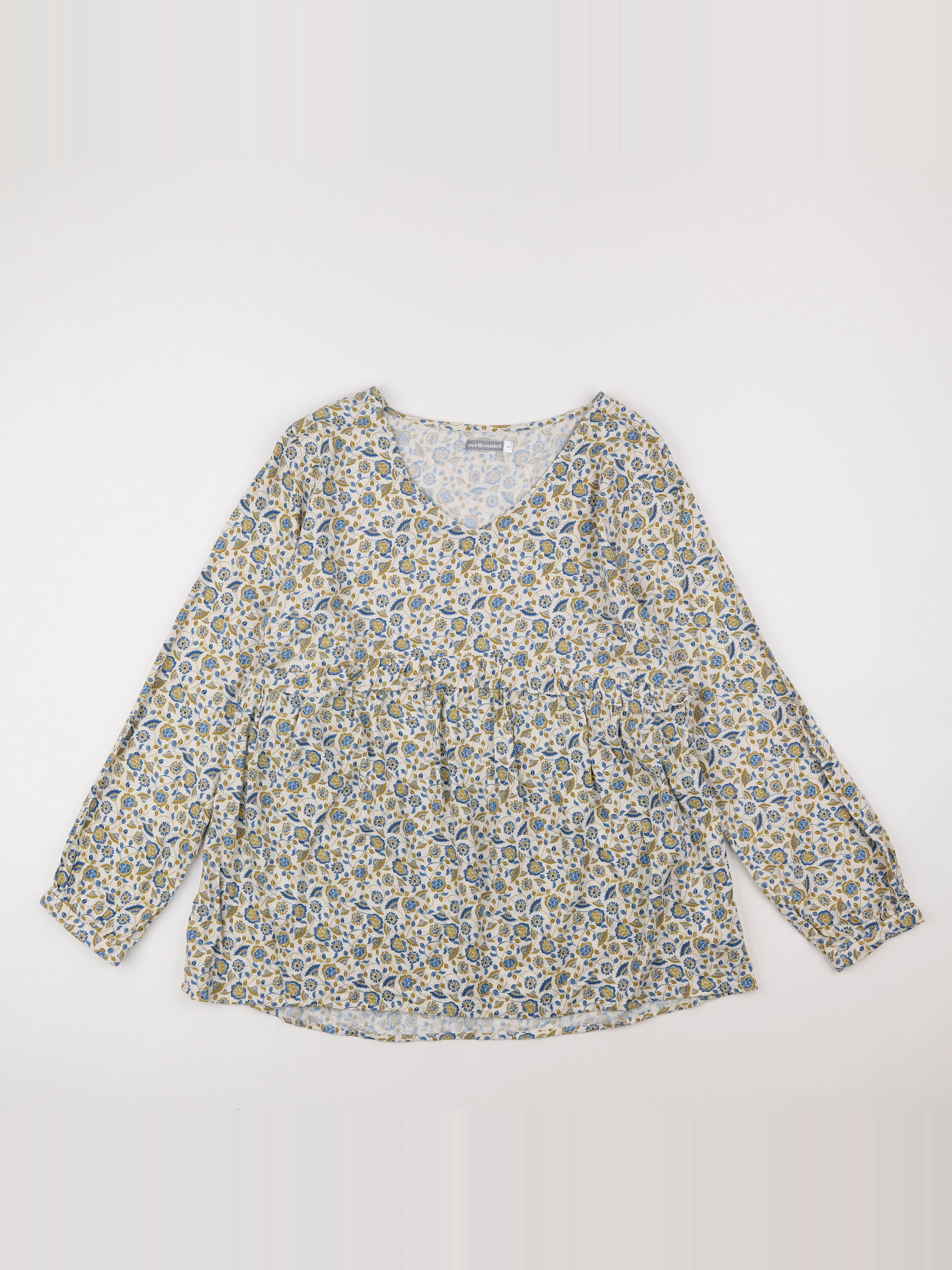 Vertbaudet - blouse grossesse blanc, bleu - 44