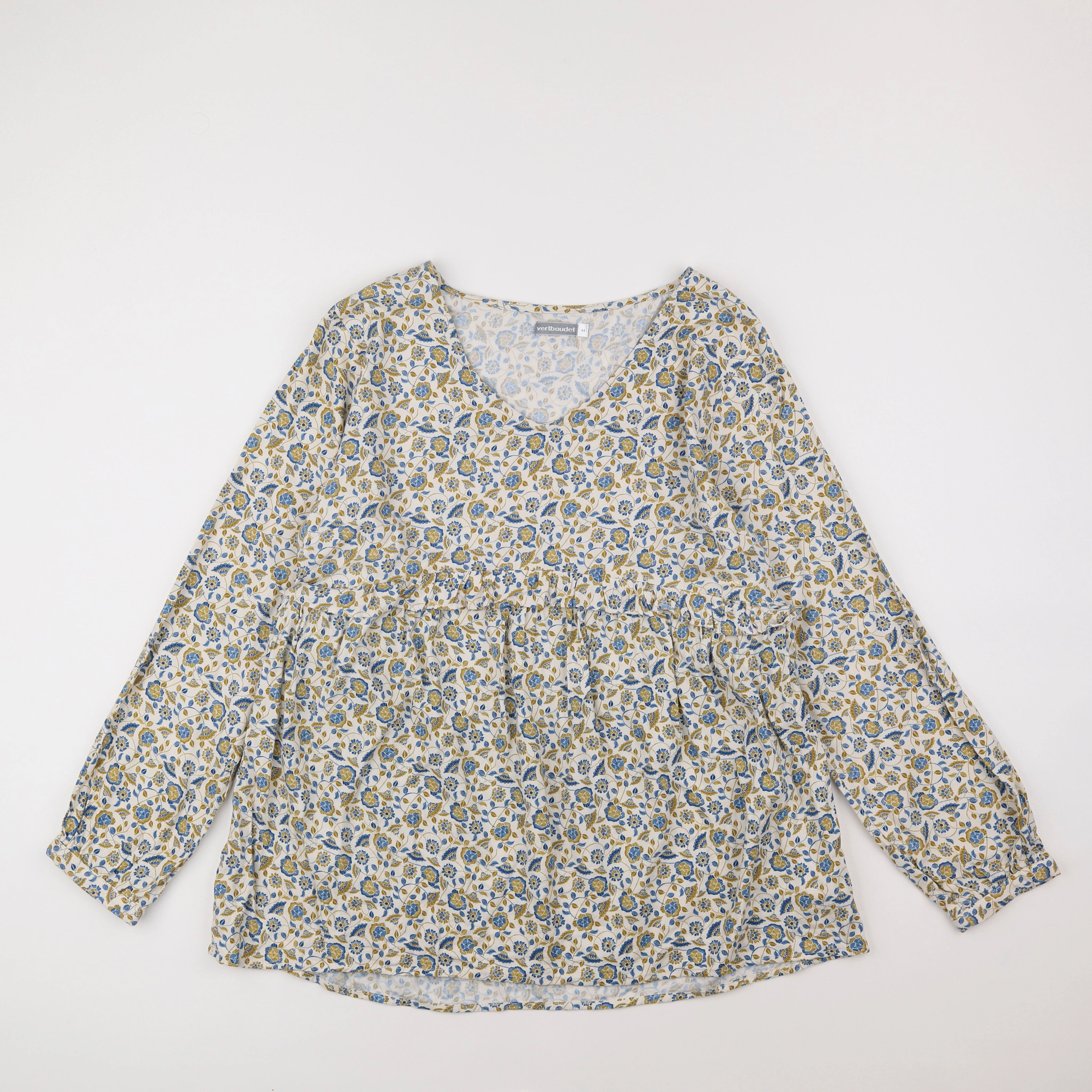Vertbaudet - blouse grossesse blanc, bleu - 44