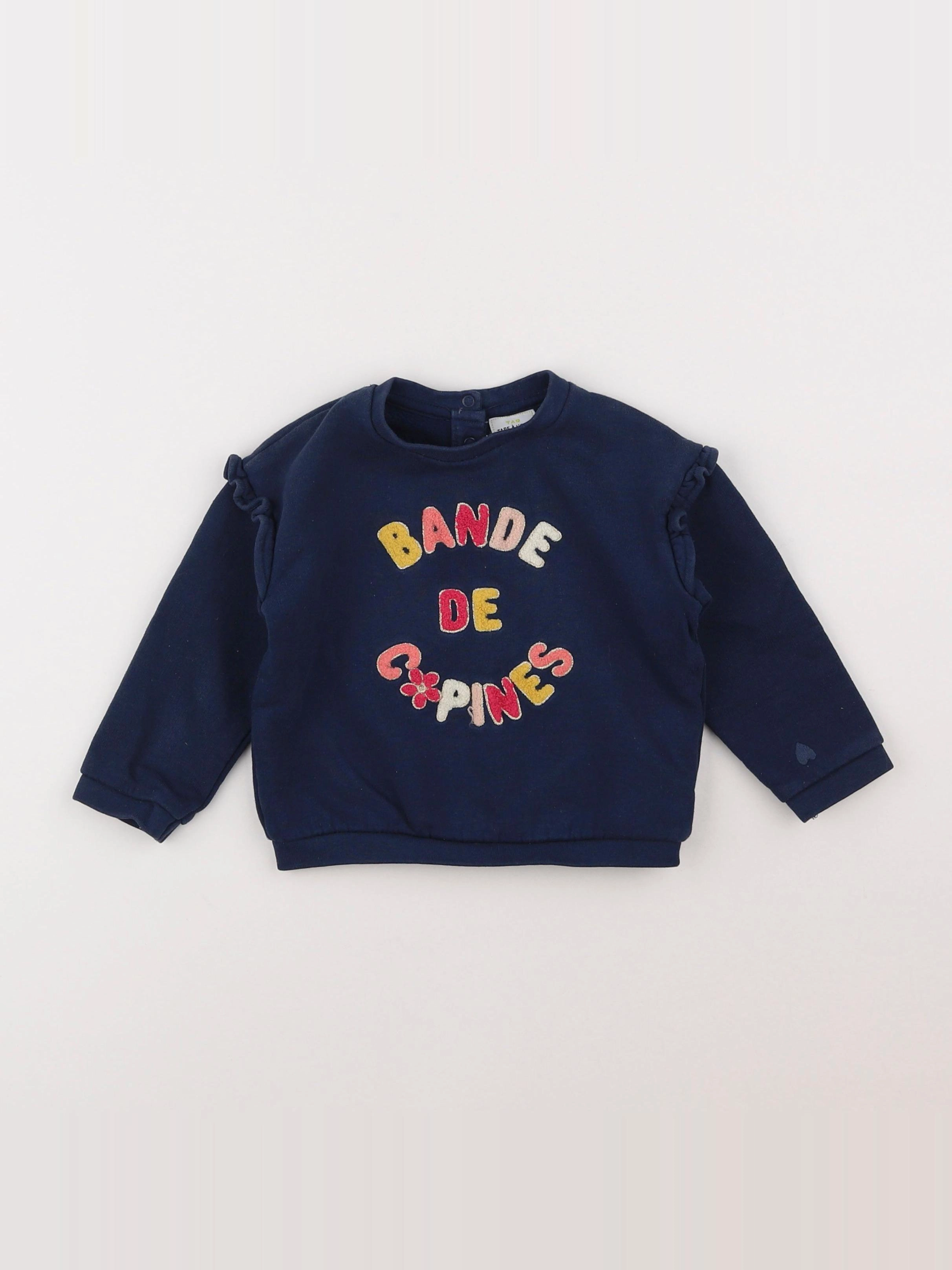 Tape à l'oeil - sweat bleu - 2 ans