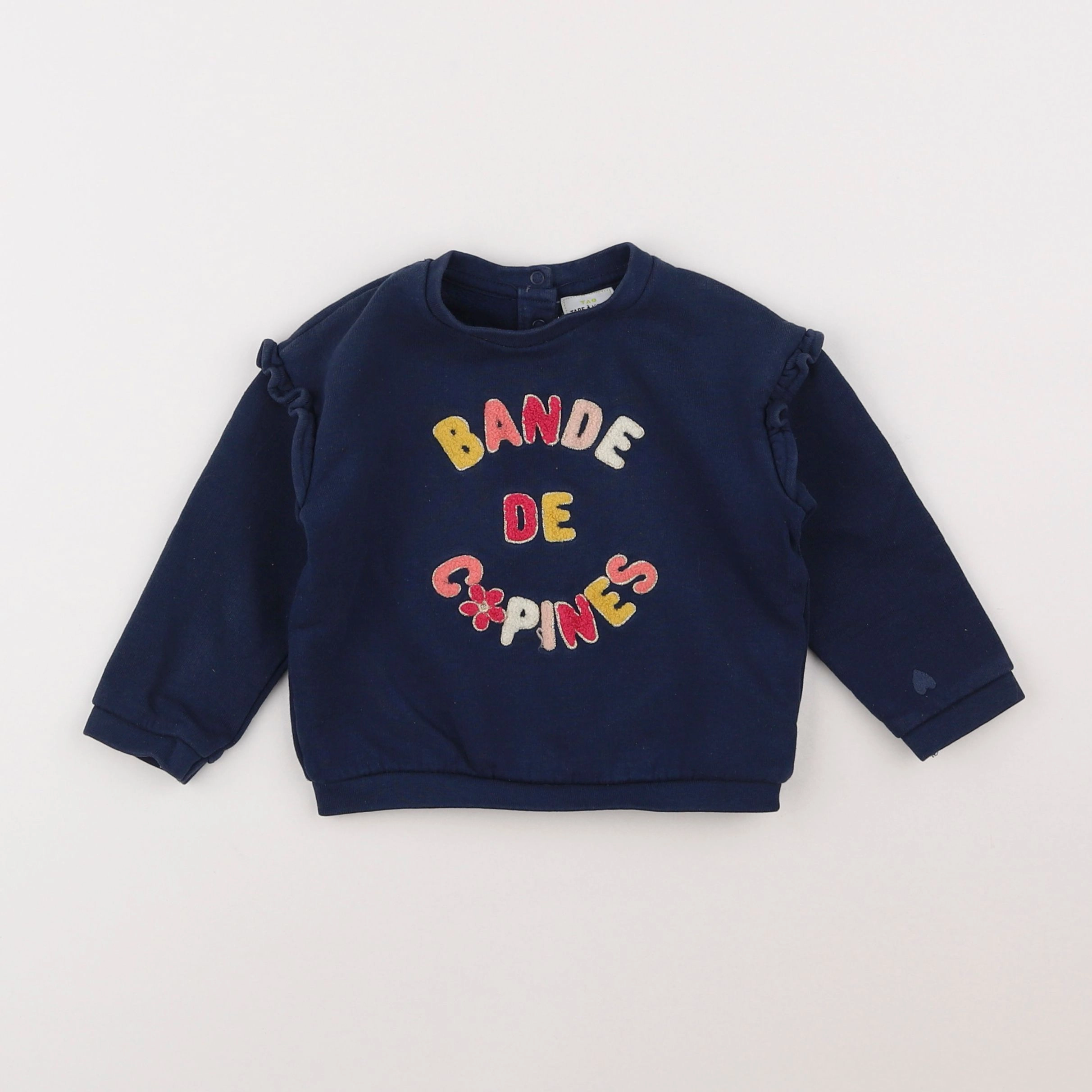 Tape à l'oeil - sweat bleu - 2 ans