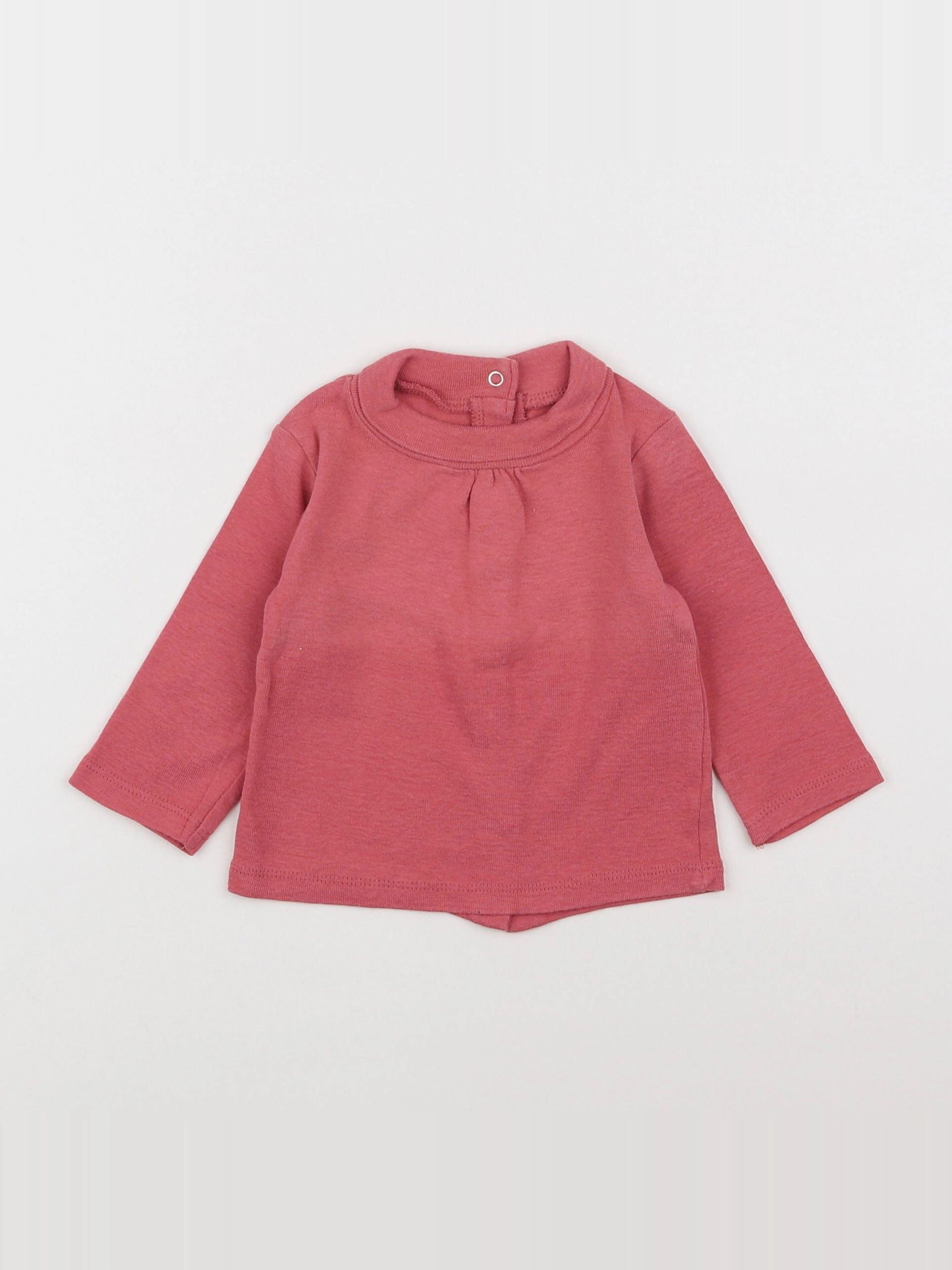 Vertbaudet - sous-pull rose - 6 mois