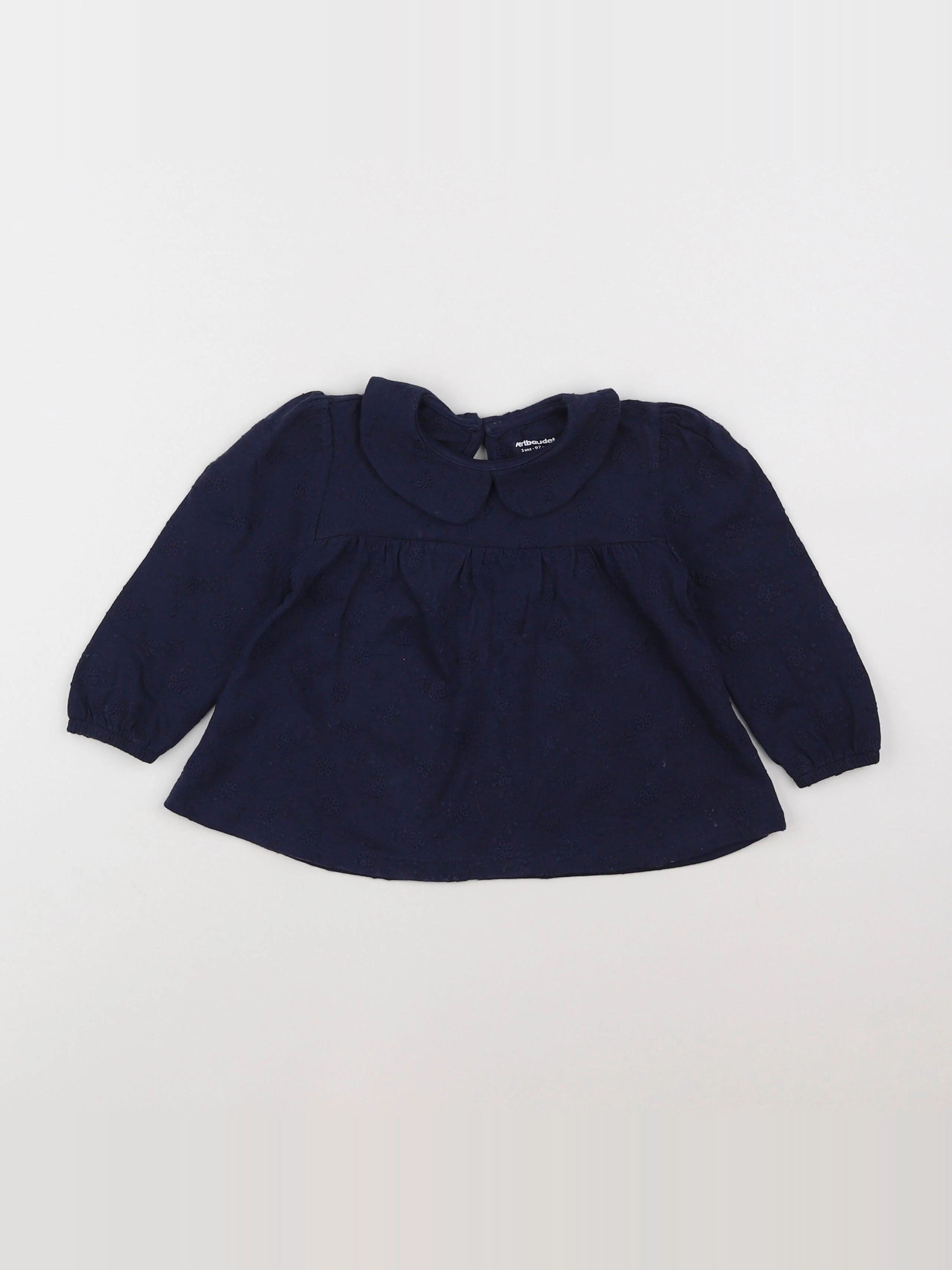 Vertbaudet - tee-shirt bleu - 3 ans