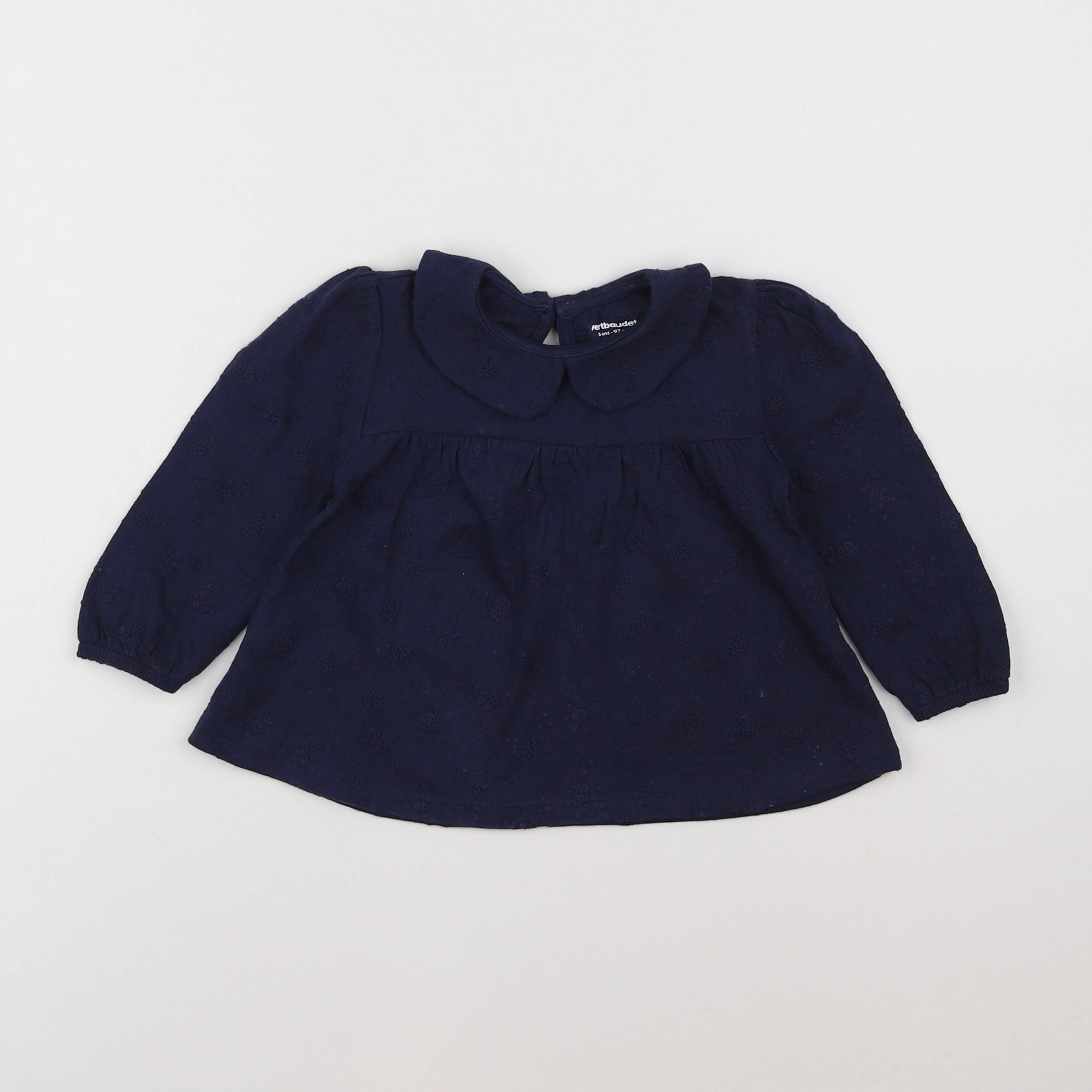Vertbaudet - tee-shirt bleu - 3 ans
