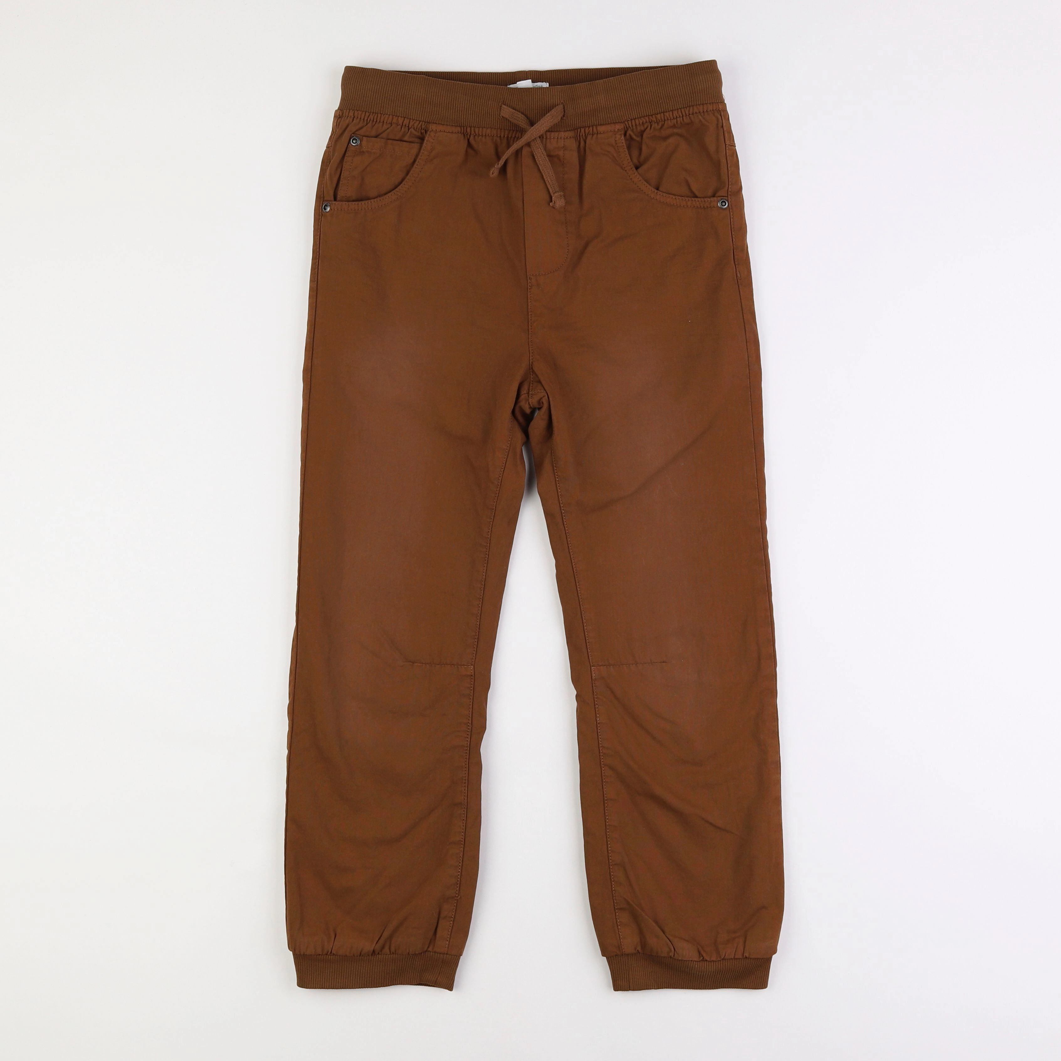 Vertbaudet - pantalon doublé marron - 10 ans