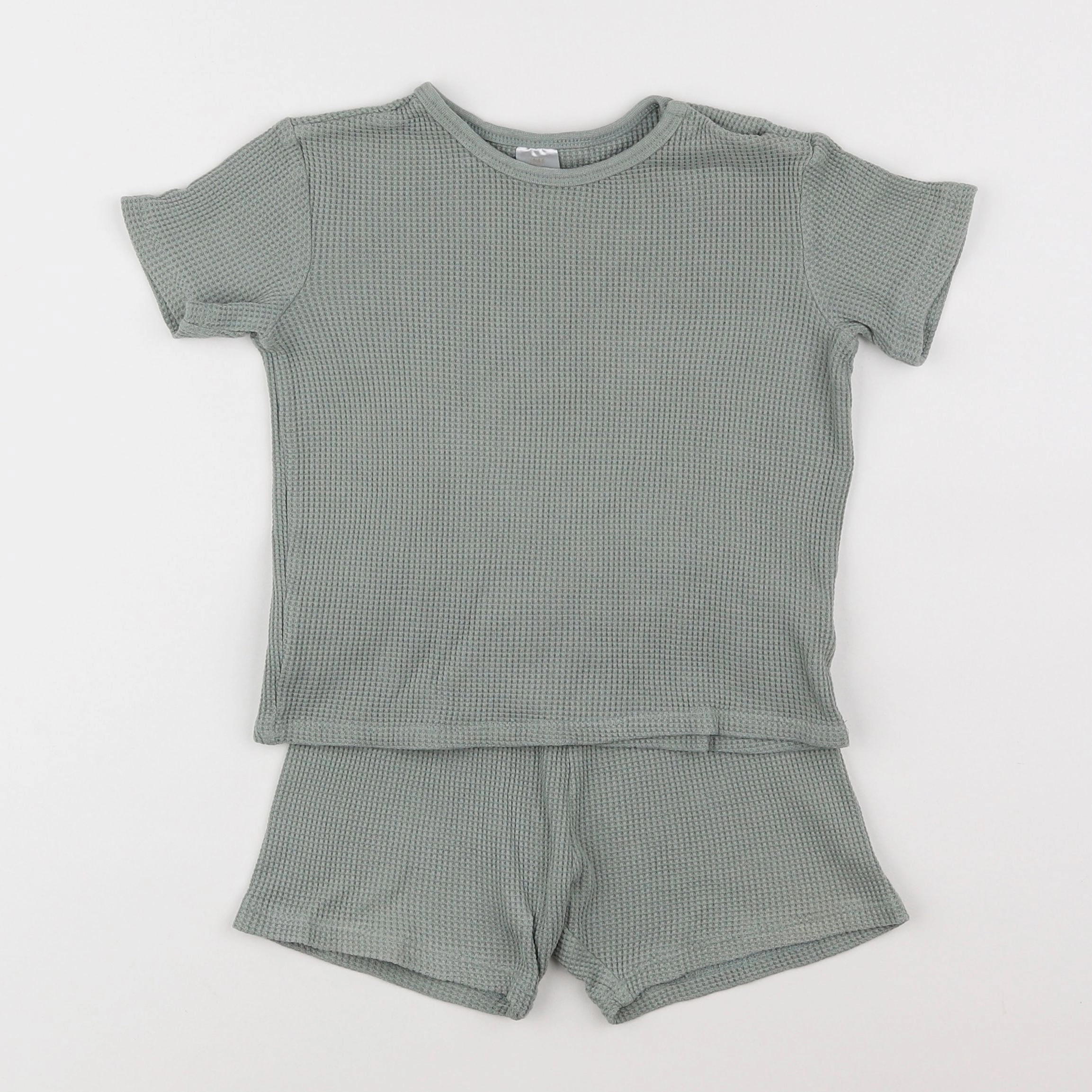 H&M - pyjama coton vert - 12/18 mois